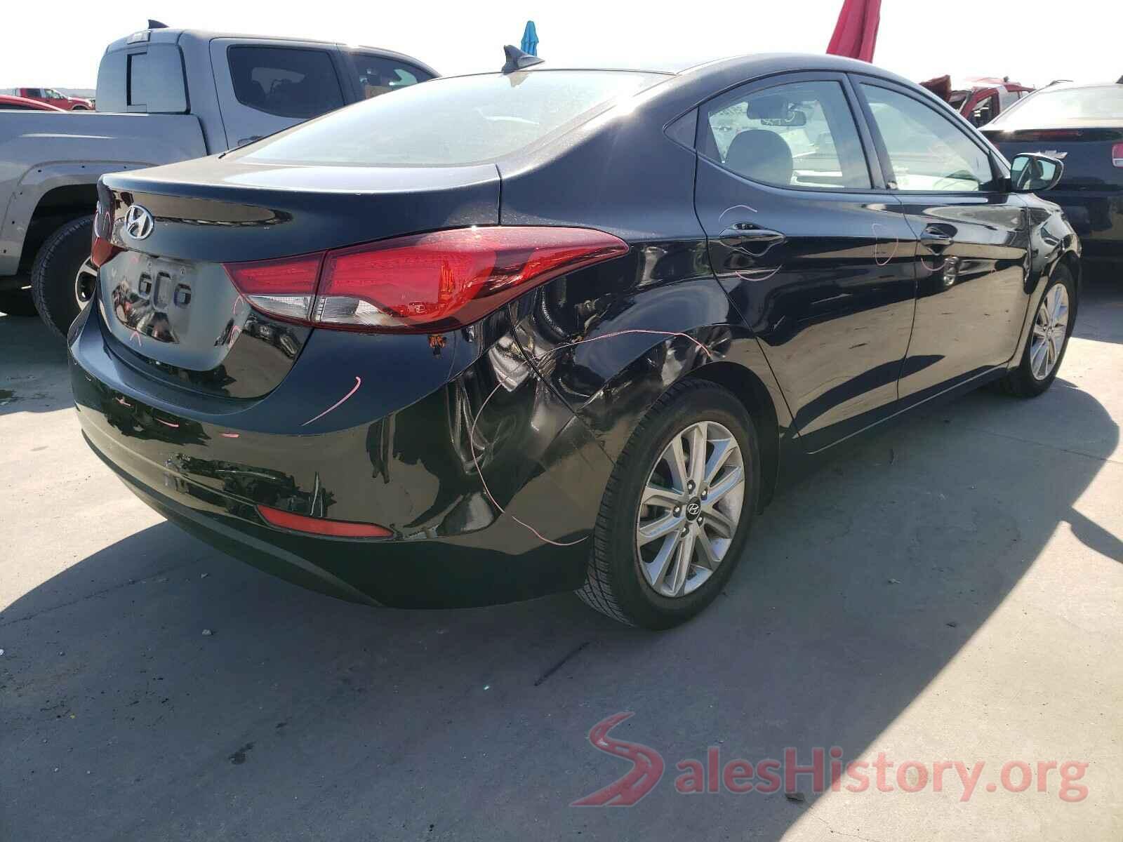 5NPDH4AE5GH657580 2016 HYUNDAI ELANTRA