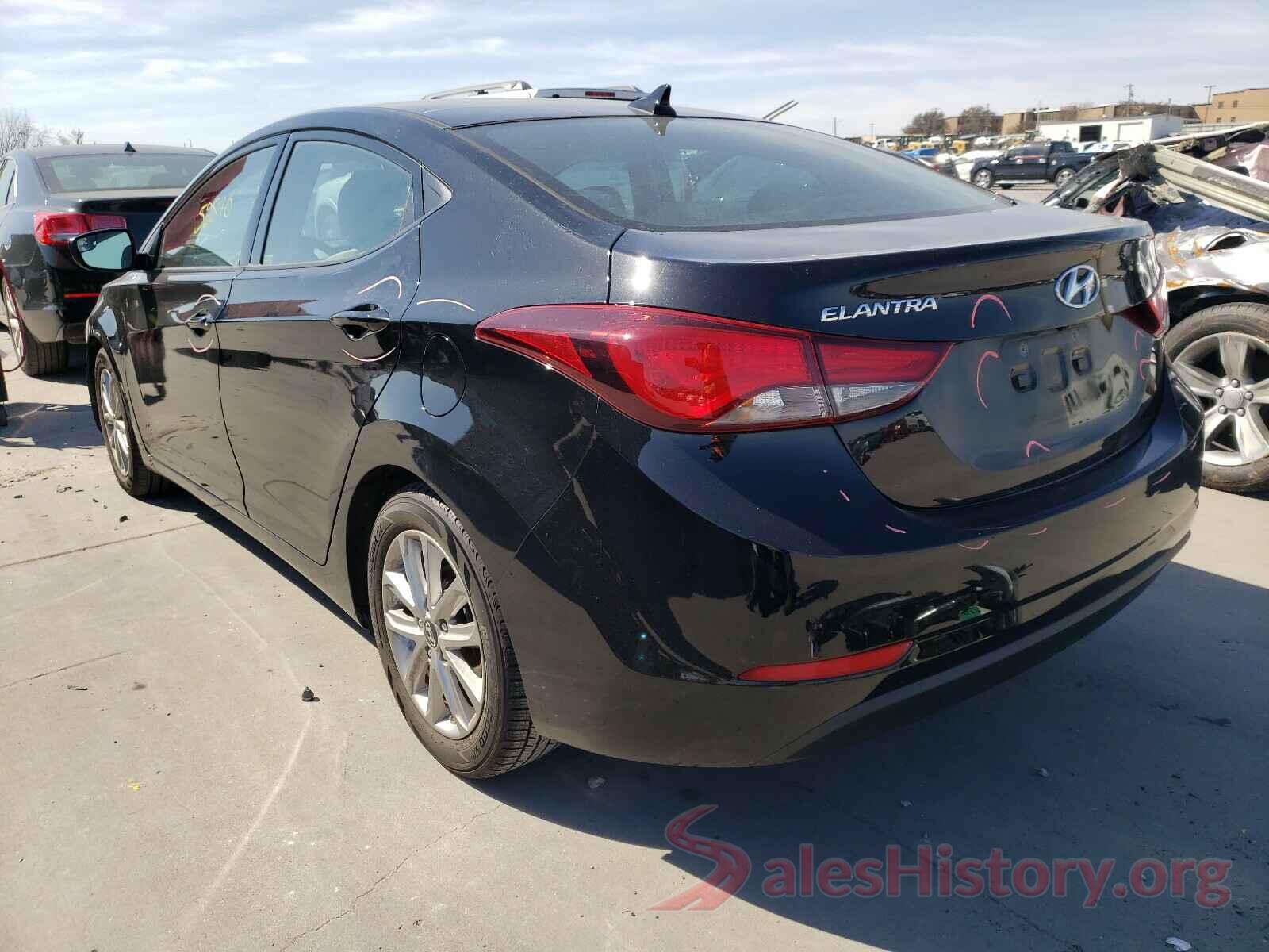 5NPDH4AE5GH657580 2016 HYUNDAI ELANTRA