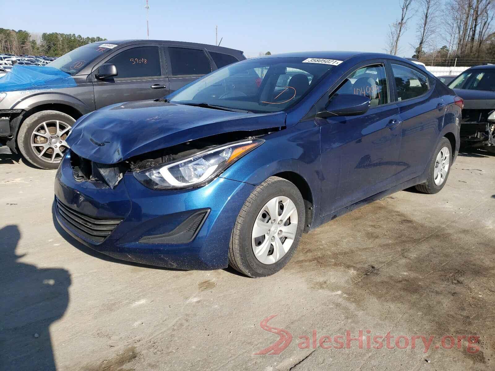 5NPDH4AE5GH704770 2016 HYUNDAI ELANTRA