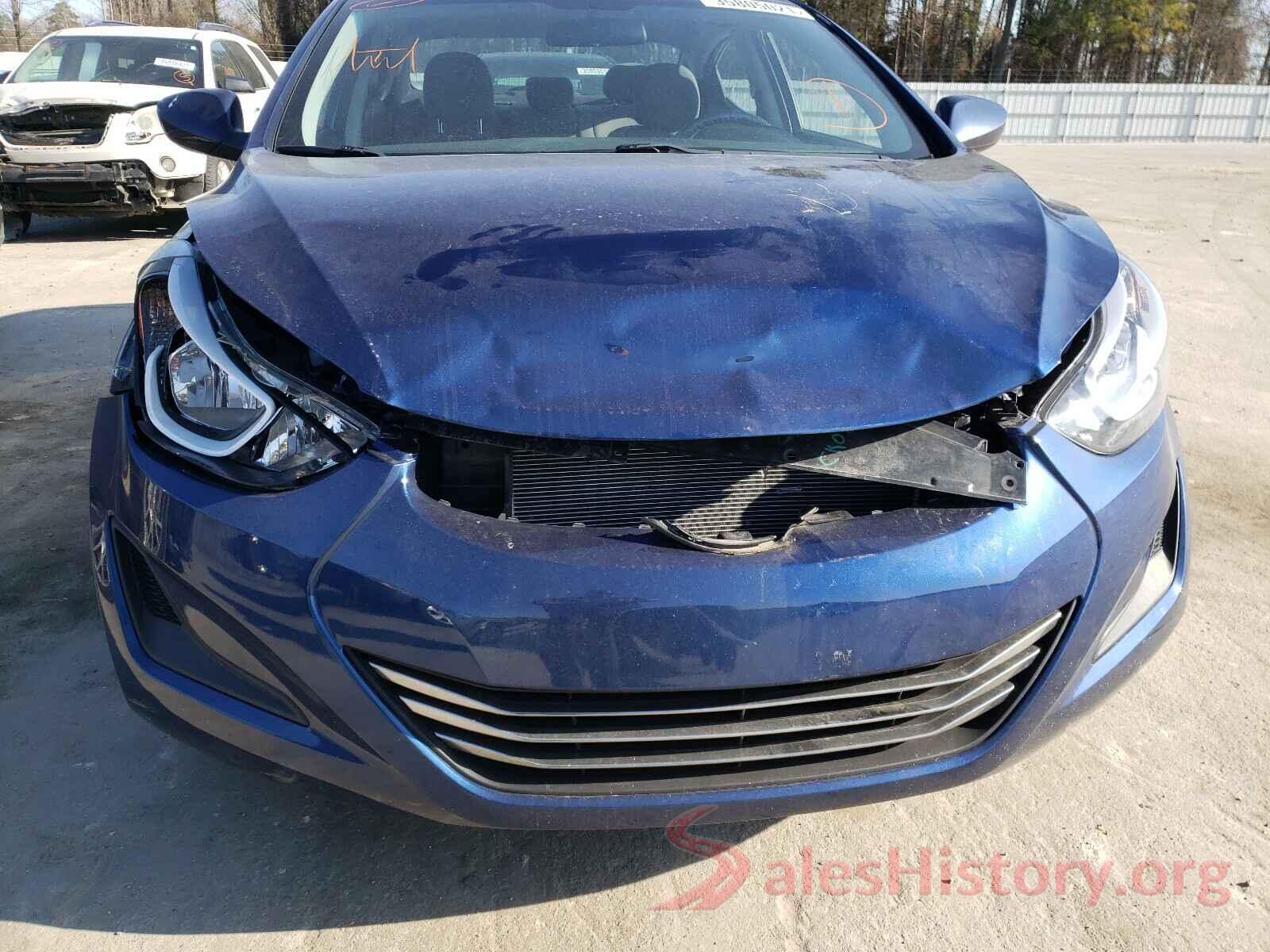 5NPDH4AE5GH704770 2016 HYUNDAI ELANTRA