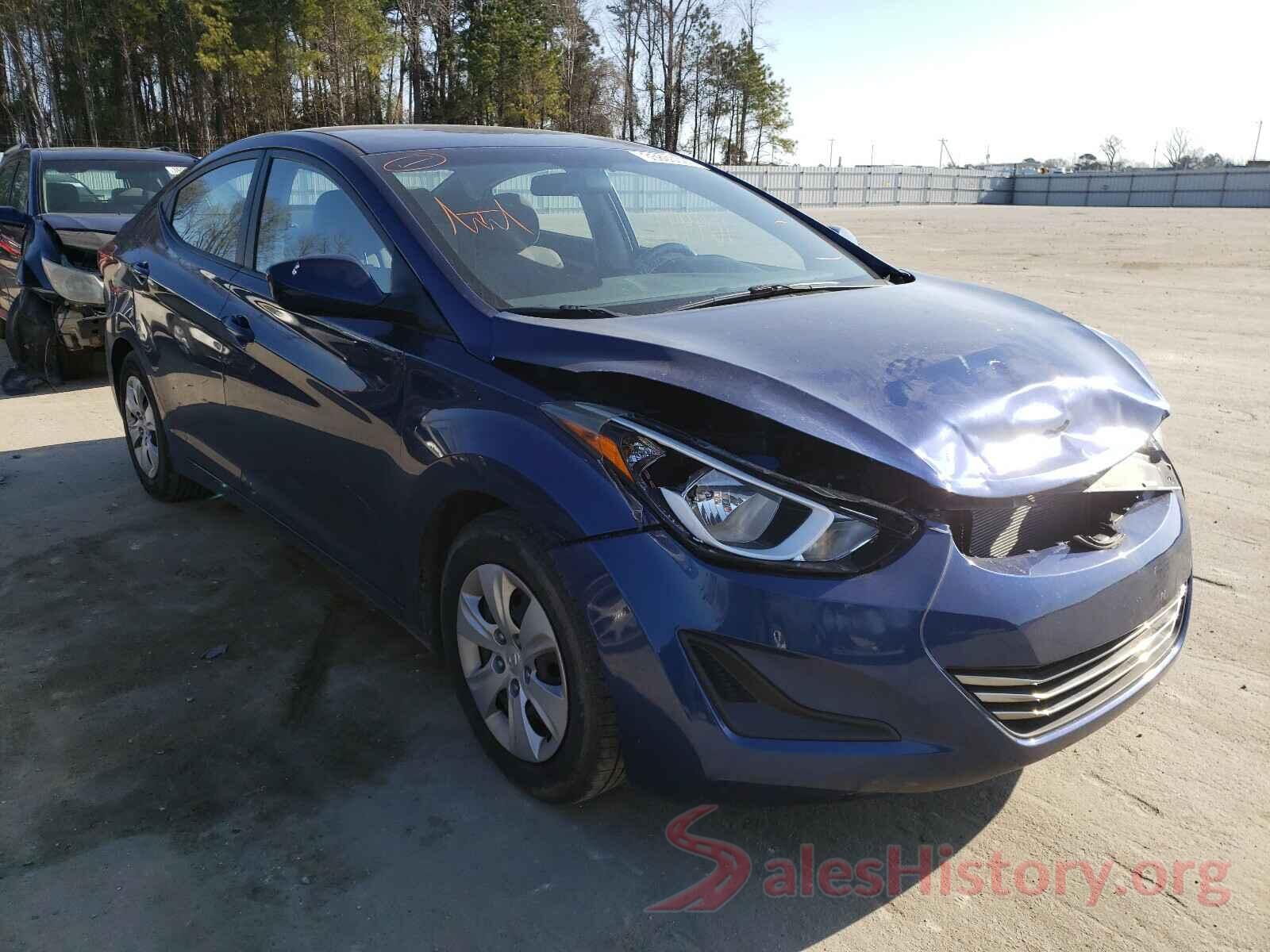 5NPDH4AE5GH704770 2016 HYUNDAI ELANTRA