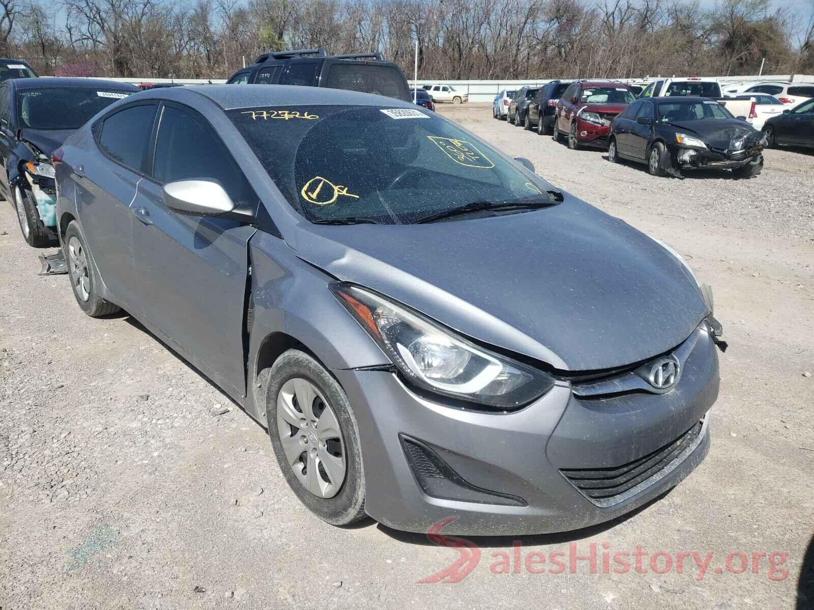 5NPDH4AE1GH772726 2016 HYUNDAI ELANTRA