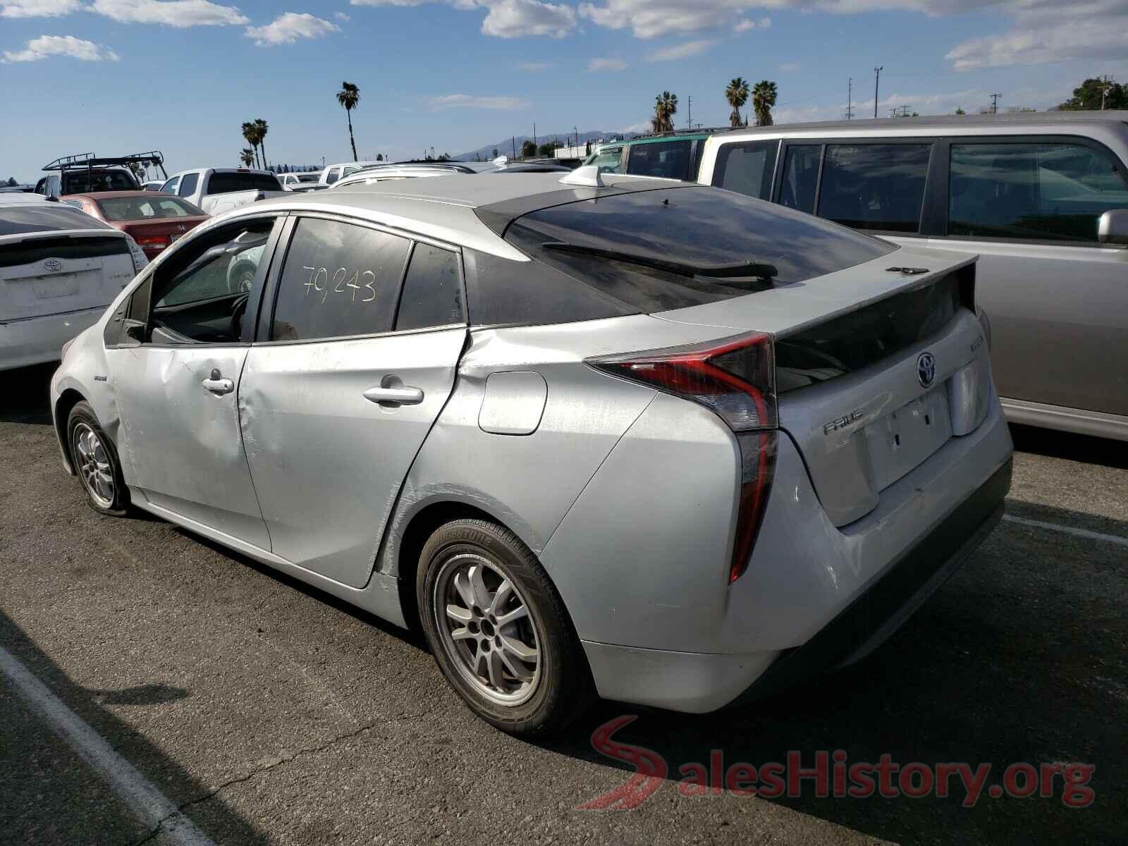 JTDKBRFUXG3000419 2016 TOYOTA PRIUS