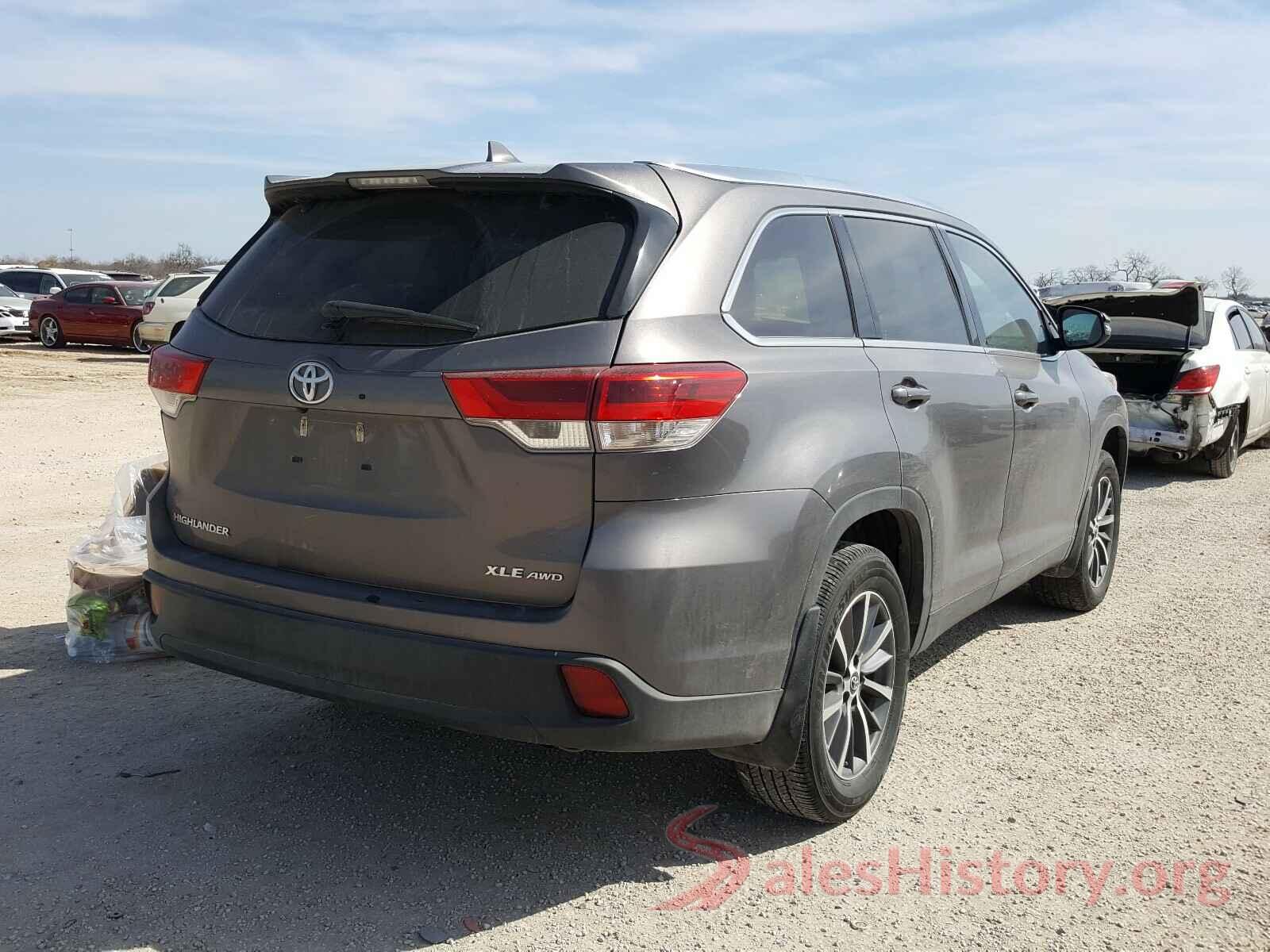 5TDJZRFH8KS581114 2019 TOYOTA HIGHLANDER