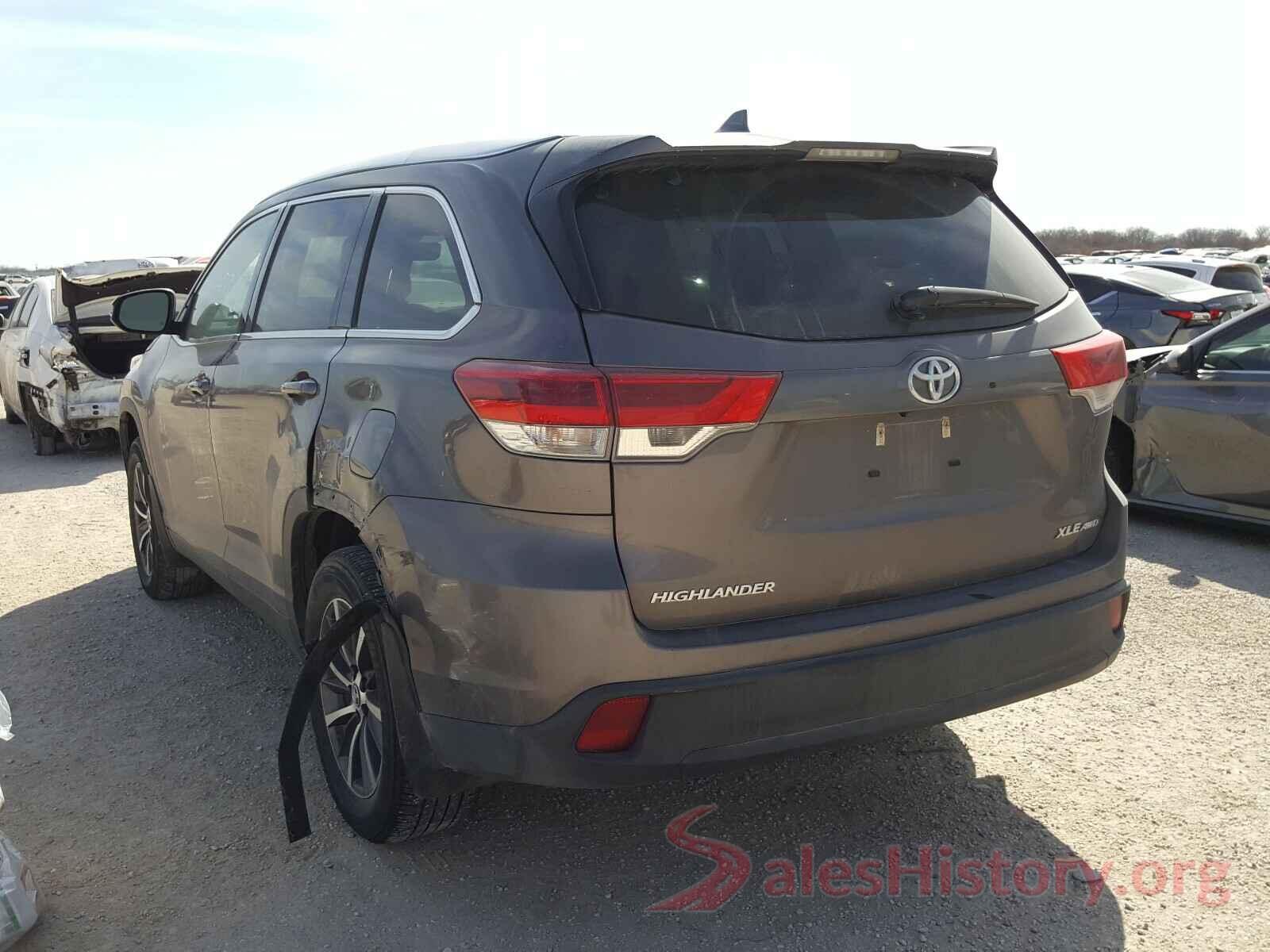 5TDJZRFH8KS581114 2019 TOYOTA HIGHLANDER