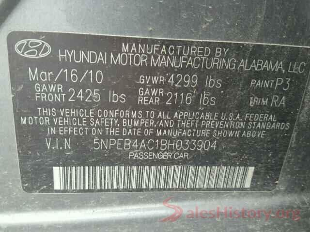 5NPEB4AC1BH033904 2011 HYUNDAI SONATA