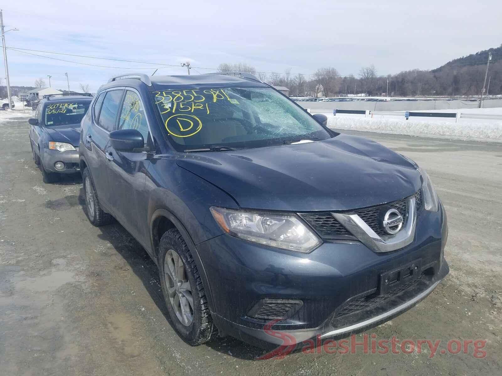 KNMAT2MV2GP603739 2016 NISSAN ROGUE