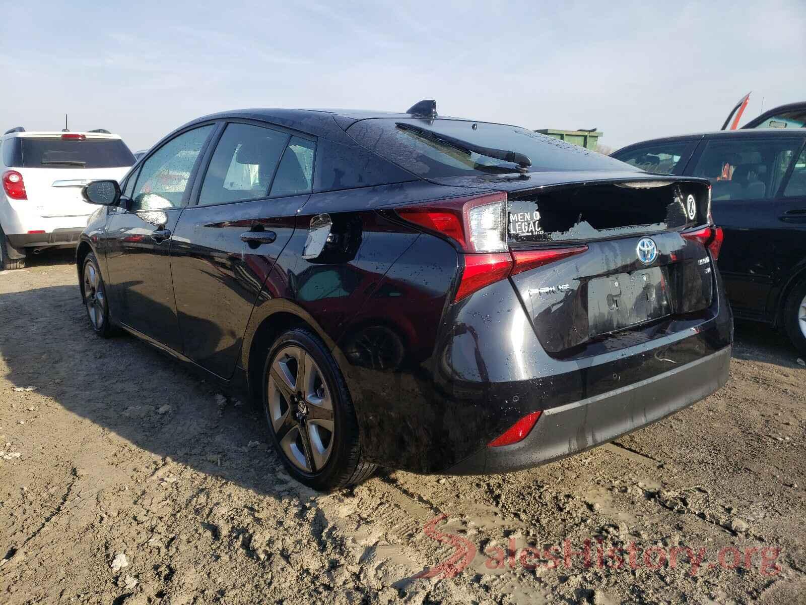 JTDKARFU3L3106563 2020 TOYOTA PRIUS