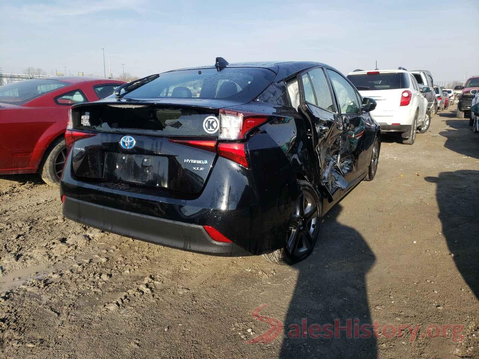 JTDKARFU3L3106563 2020 TOYOTA PRIUS