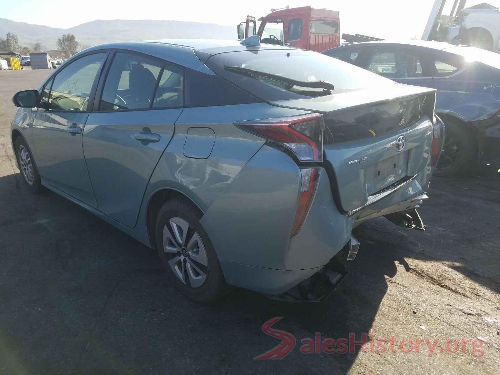 JTDKARFU1G3510788 2016 TOYOTA PRIUS