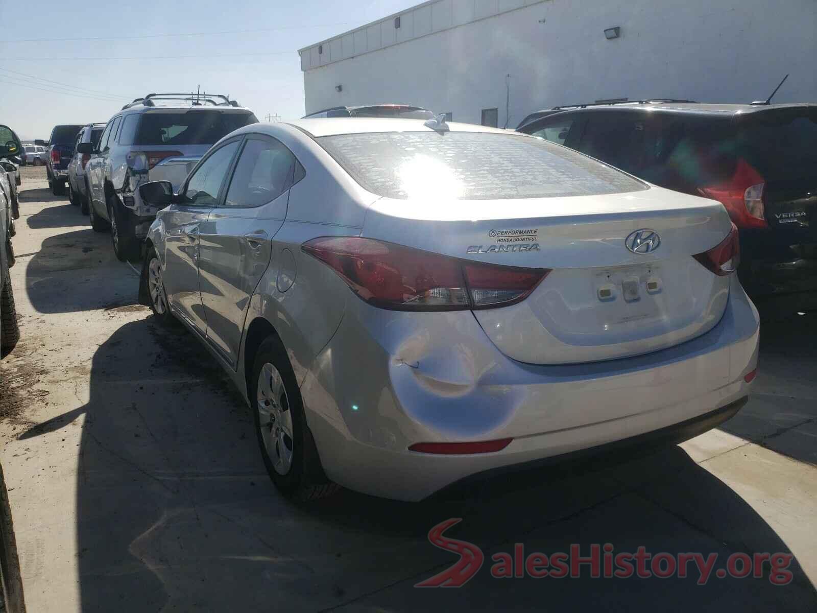 5NPDH4AE5GH681071 2016 HYUNDAI ELANTRA