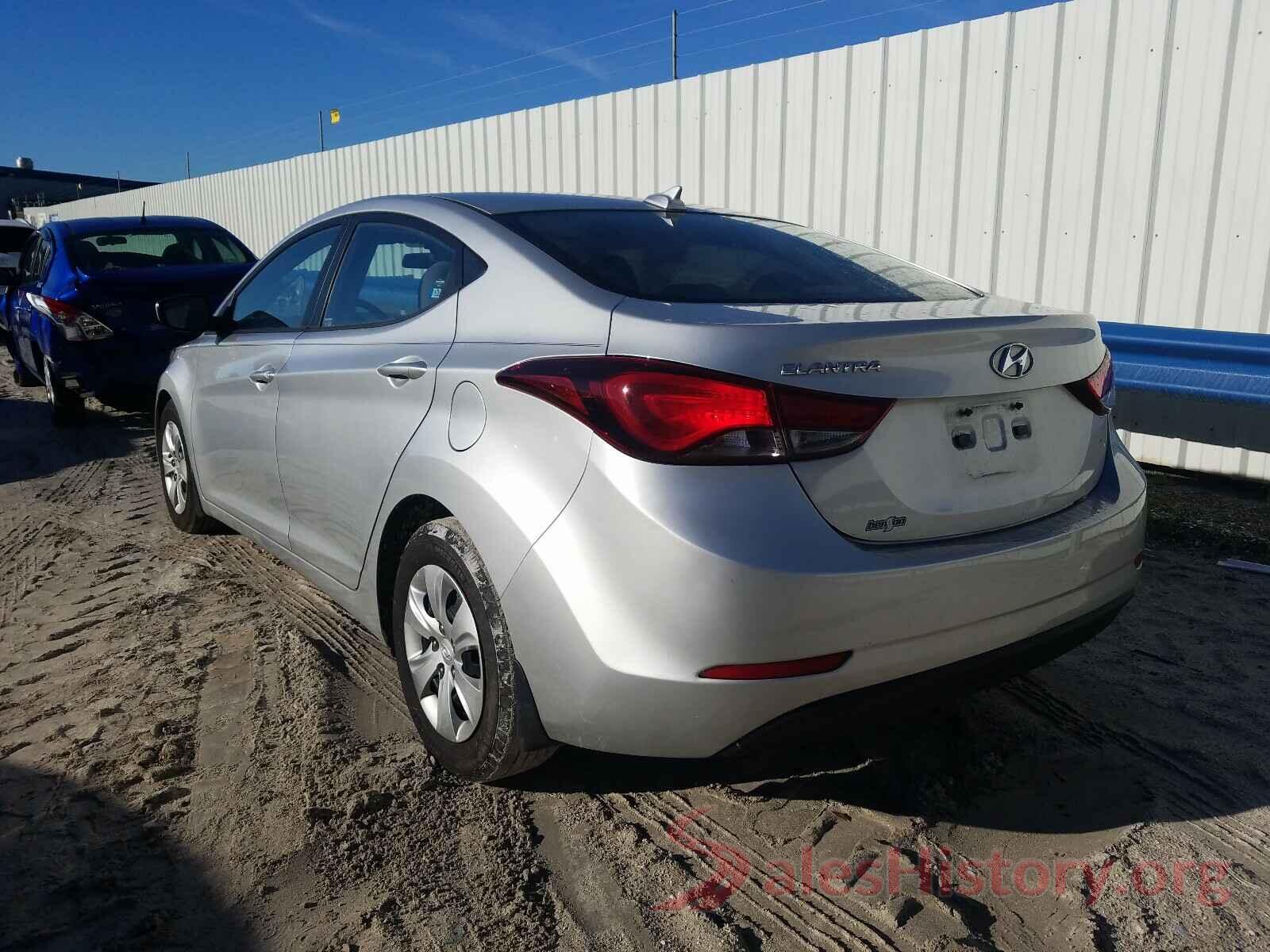 5NPDH4AE7GH755302 2016 HYUNDAI ELANTRA