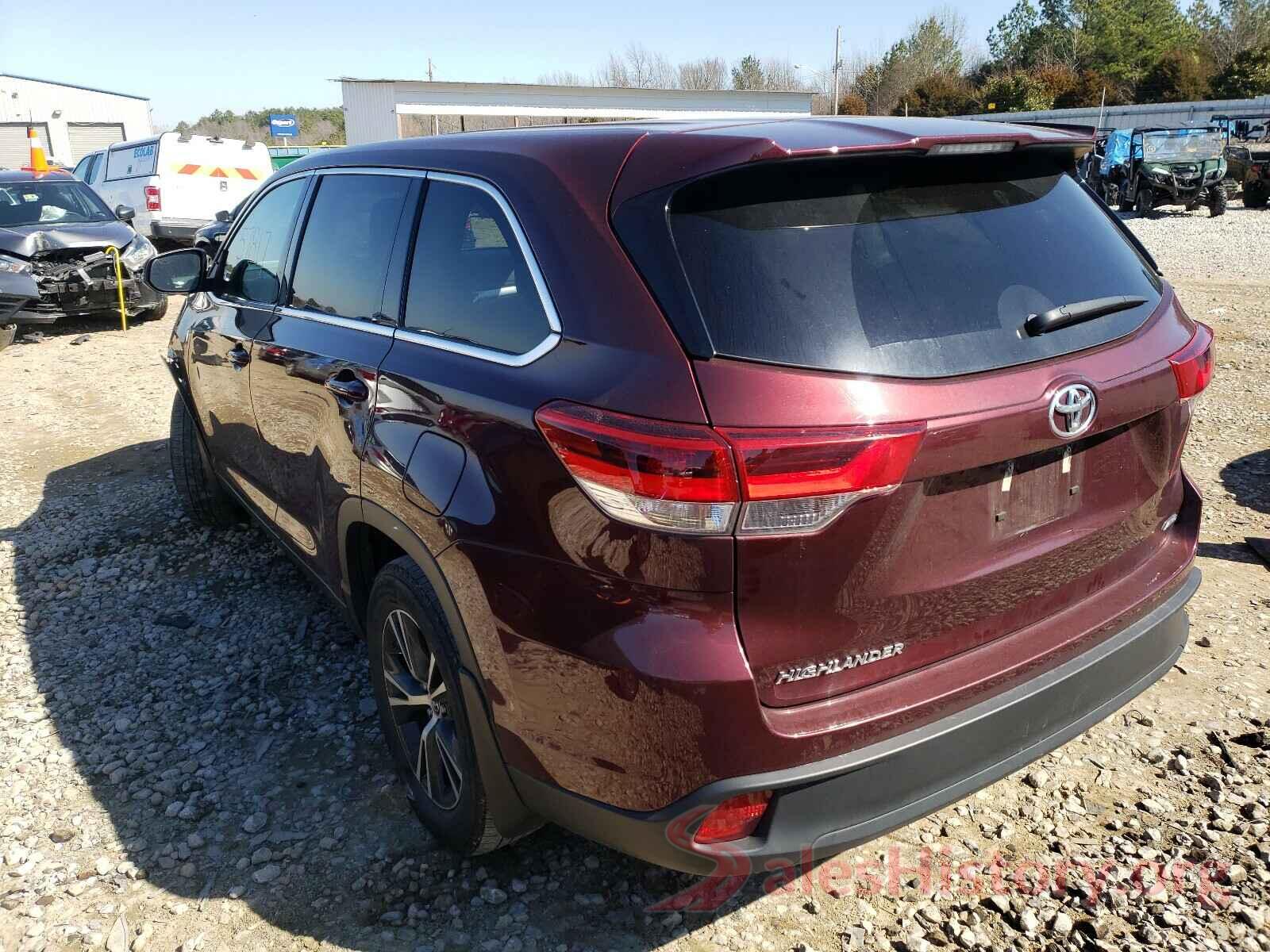 5TDBZRFHXKS963455 2019 TOYOTA HIGHLANDER