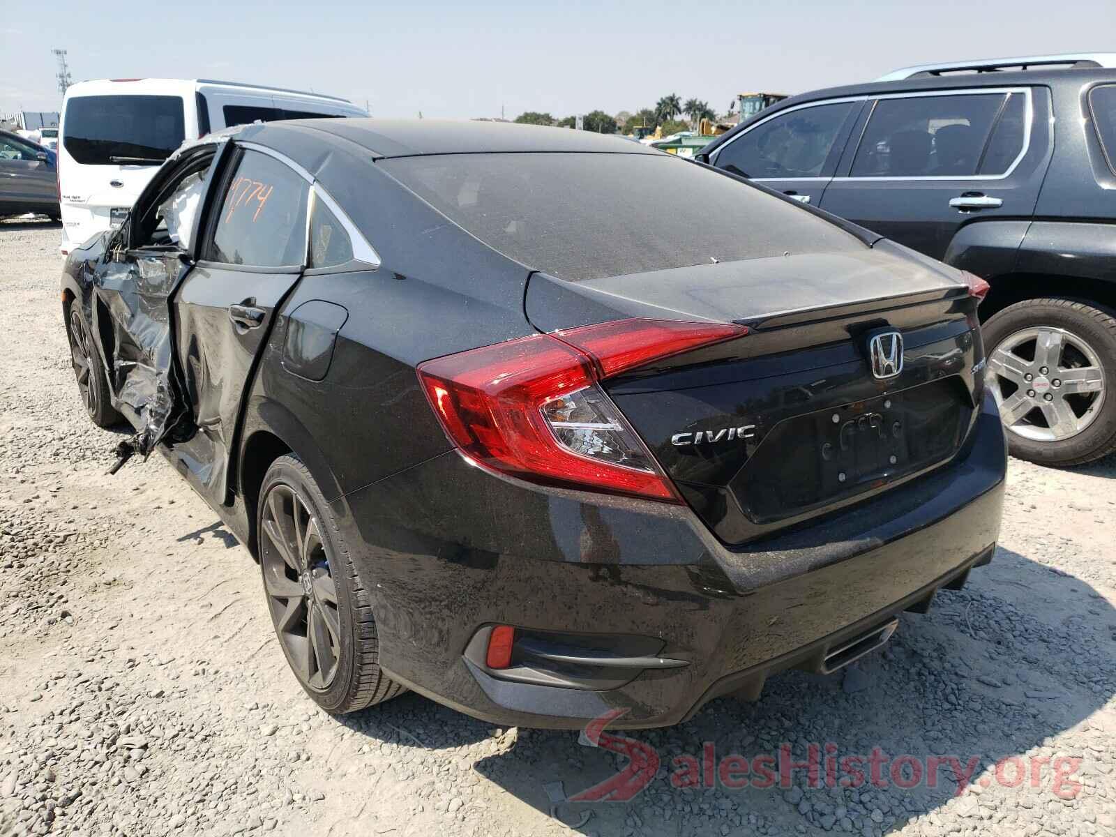 2HGFC2F86KH599173 2019 HONDA CIVIC