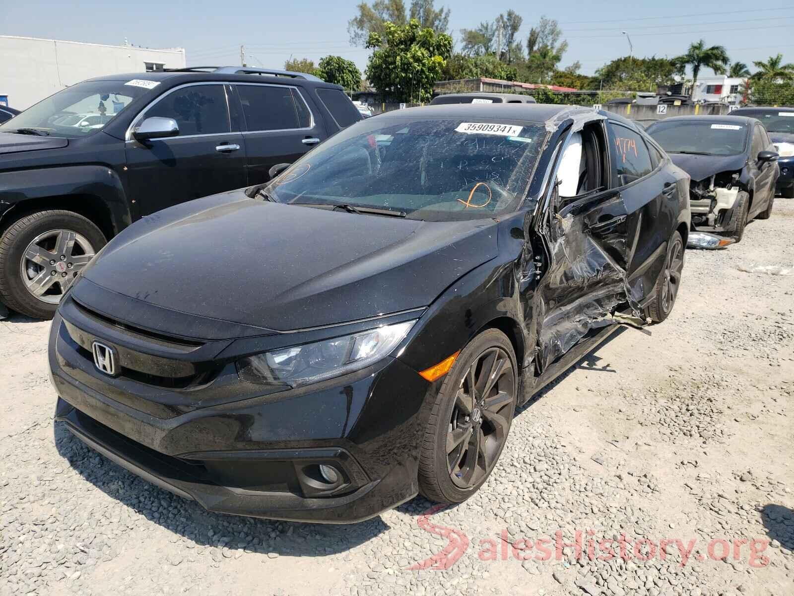 2HGFC2F86KH599173 2019 HONDA CIVIC