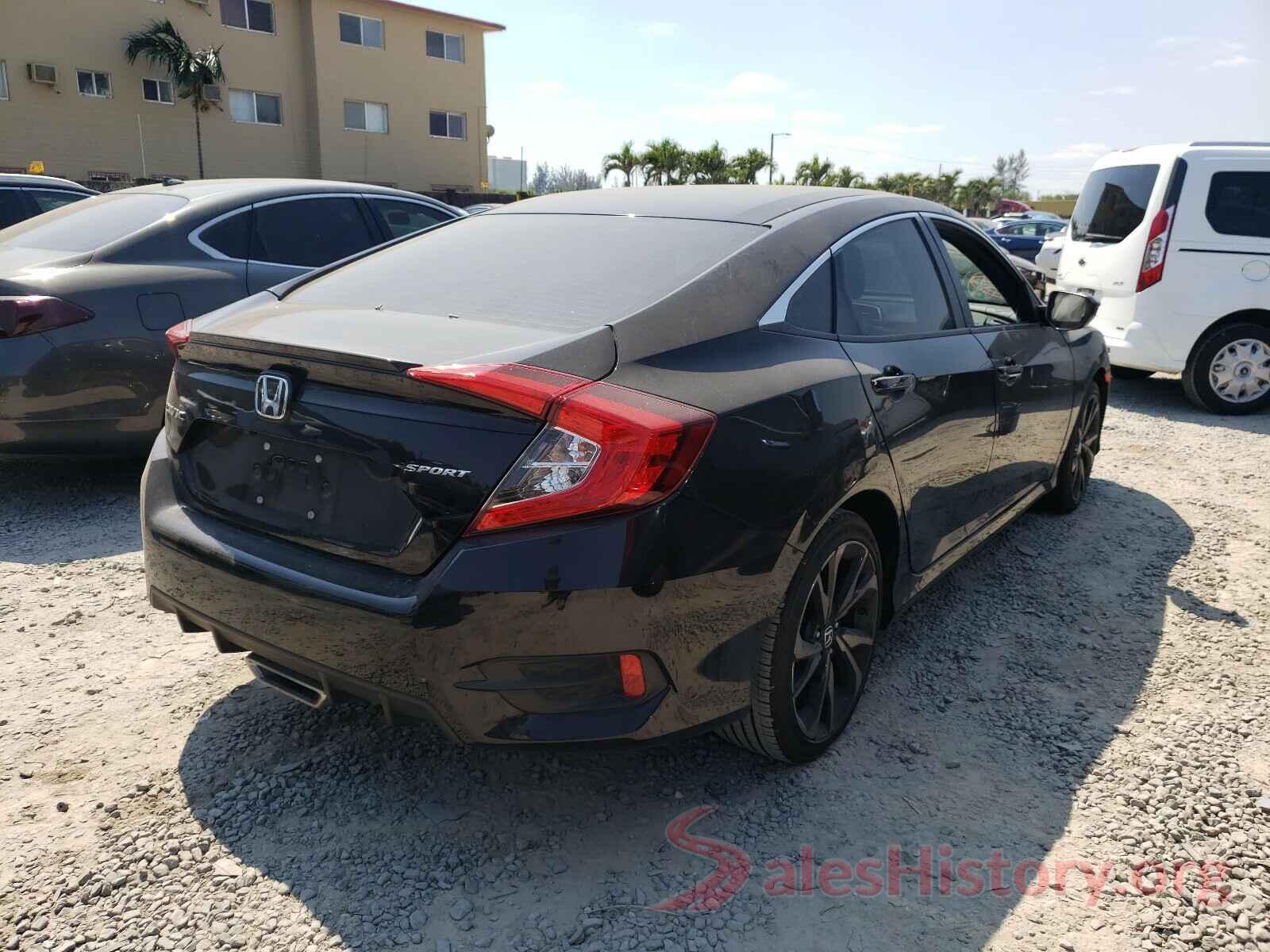 2HGFC2F86KH599173 2019 HONDA CIVIC