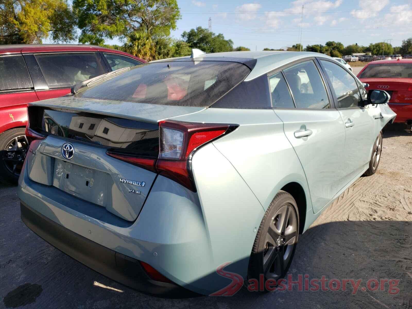 JTDKARFU5K3081504 2019 TOYOTA PRIUS