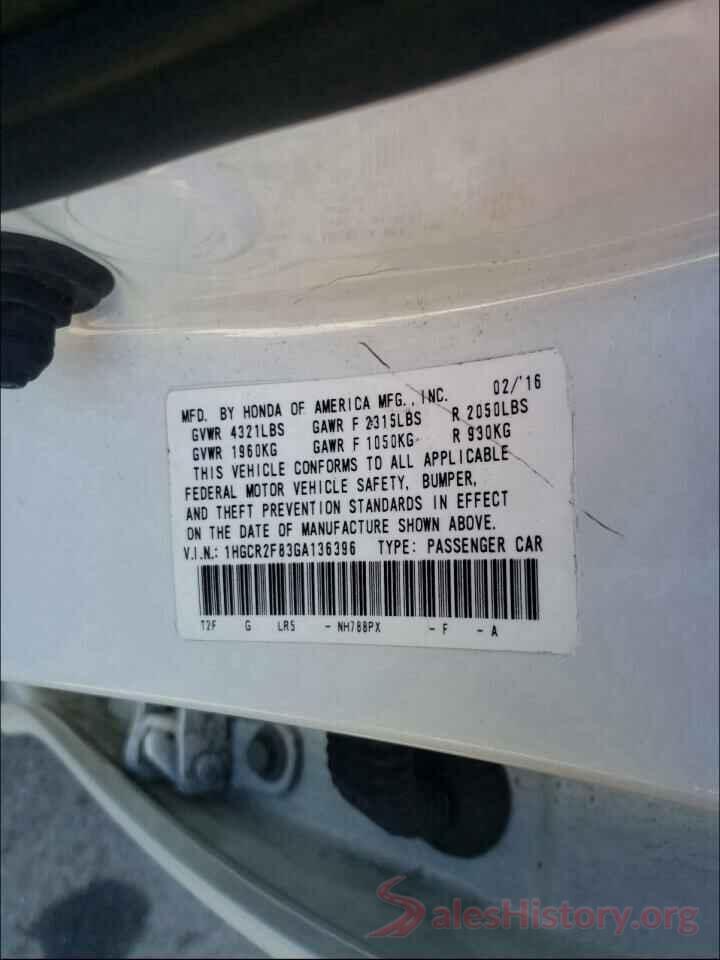 1HGCR2F83GA136396 2016 HONDA ACCORD