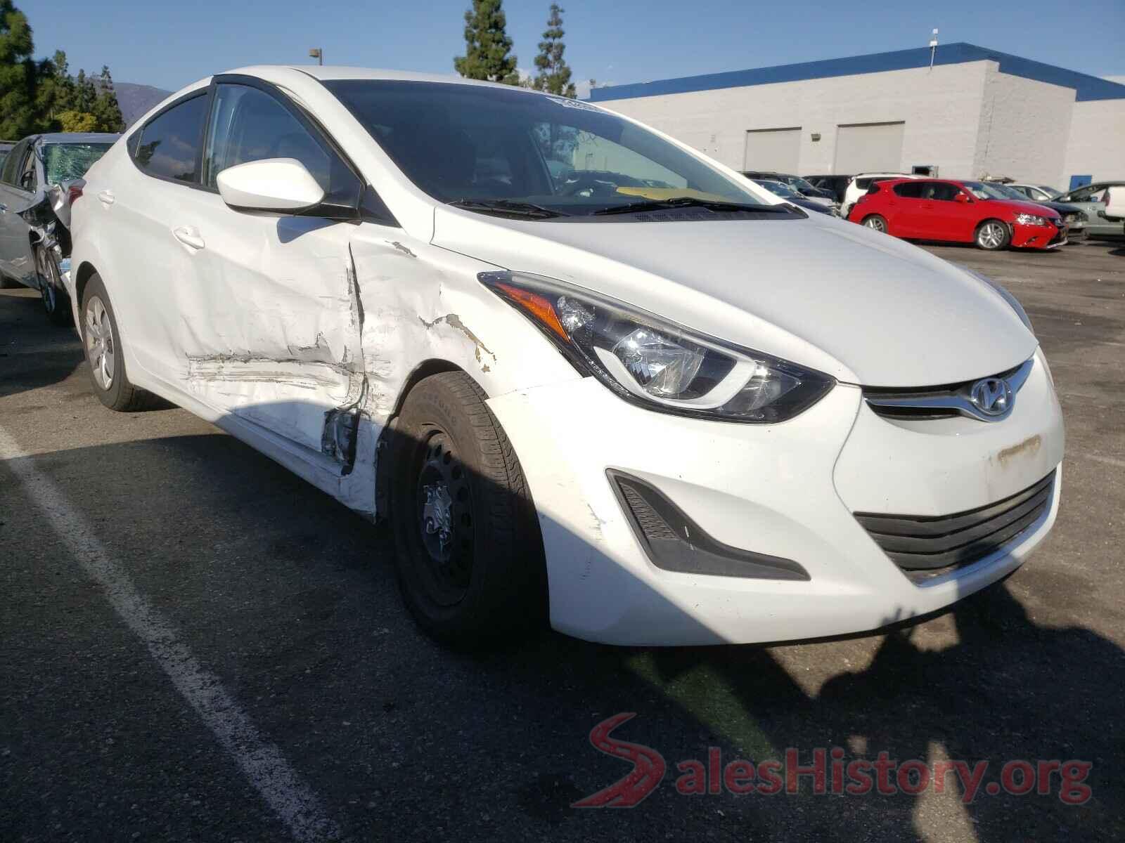 5NPDH4AEXGH776435 2016 HYUNDAI ELANTRA