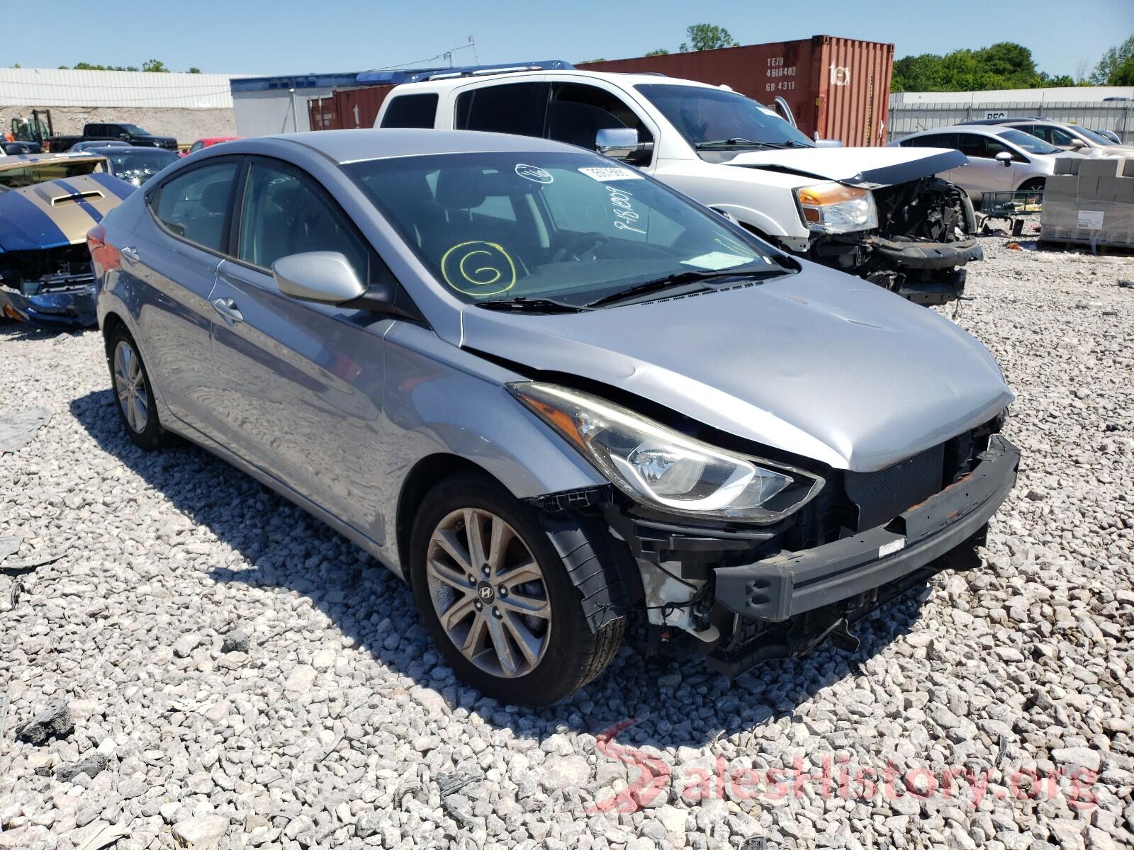 5NPDH4AE7GH662408 2016 HYUNDAI ELANTRA