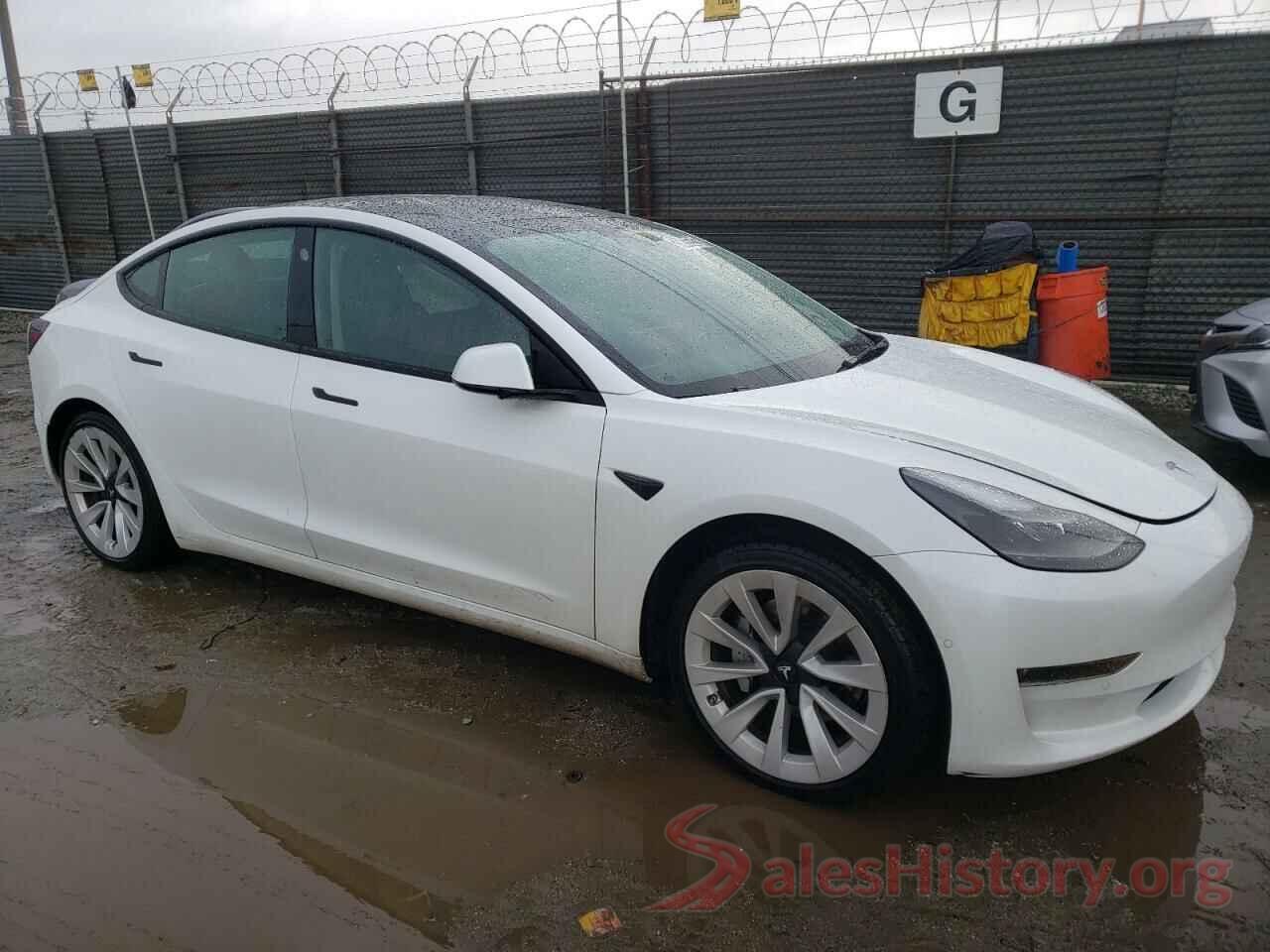 5YJ3E1EB7NF143602 2022 TESLA MODEL 3