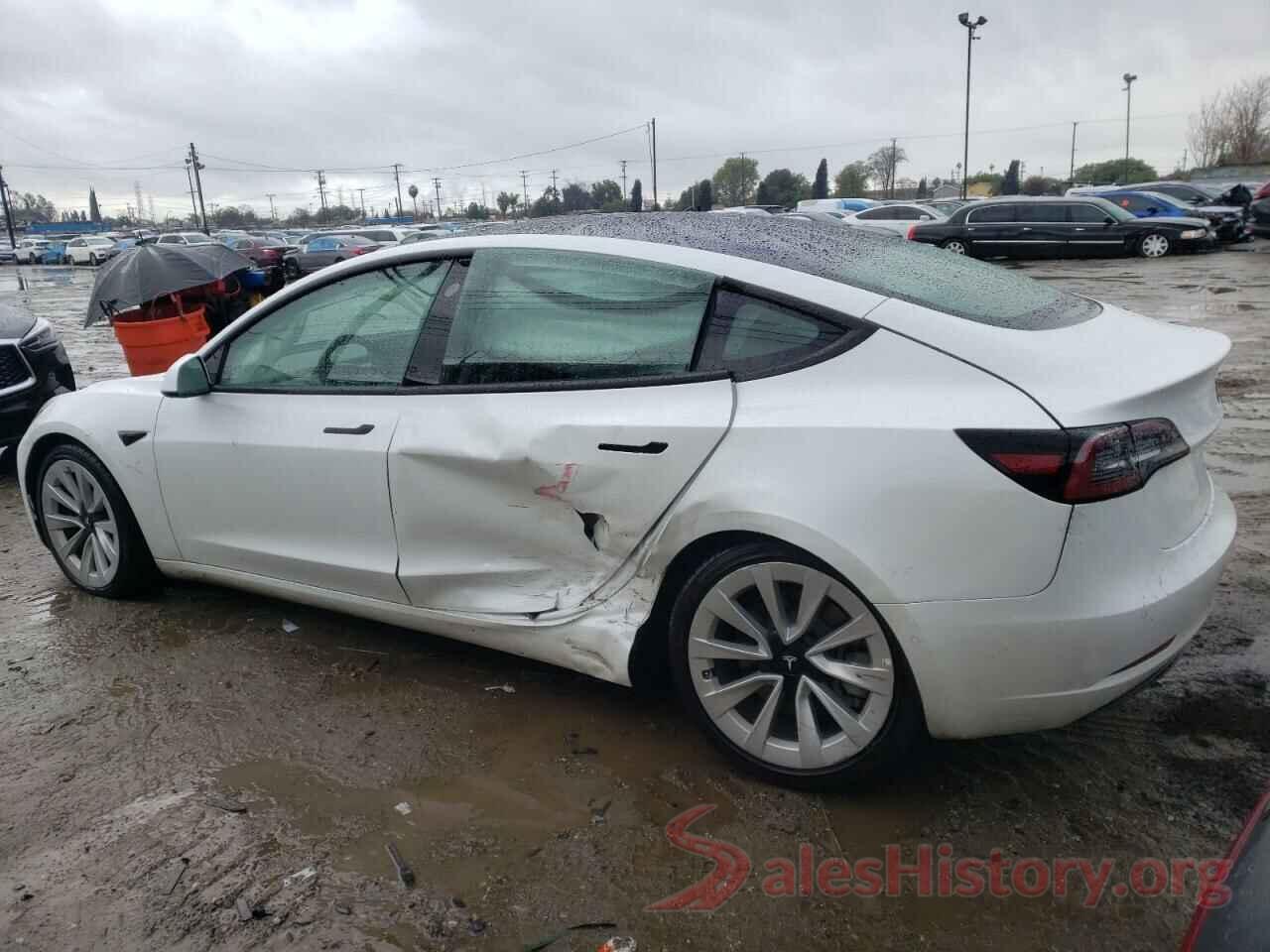 5YJ3E1EB7NF143602 2022 TESLA MODEL 3