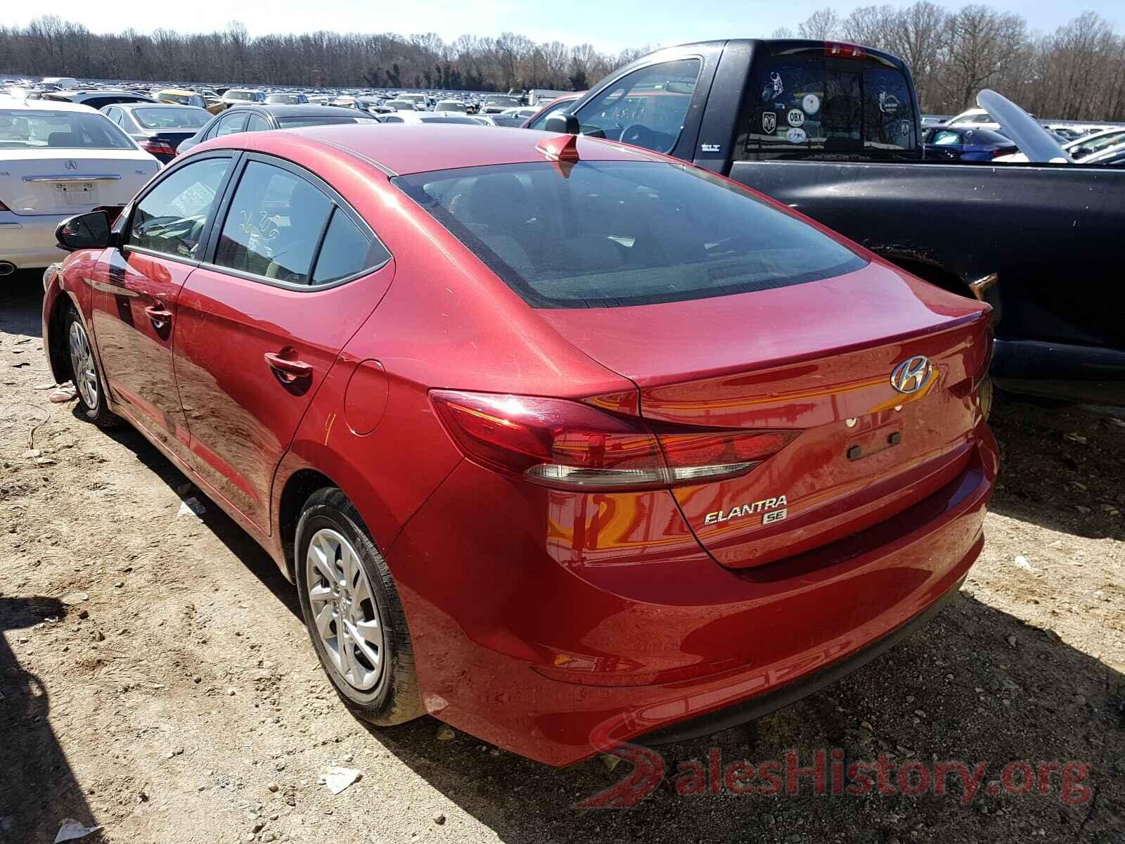 5NPD74LF8HH156015 2017 HYUNDAI ELANTRA