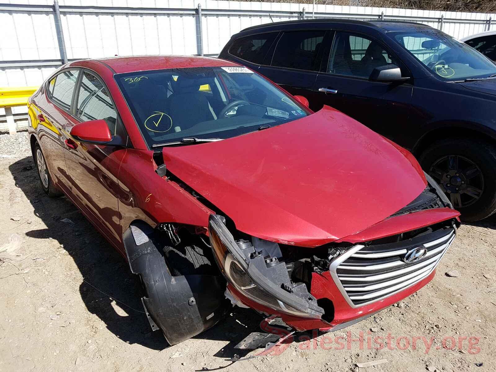 5NPD74LF8HH156015 2017 HYUNDAI ELANTRA