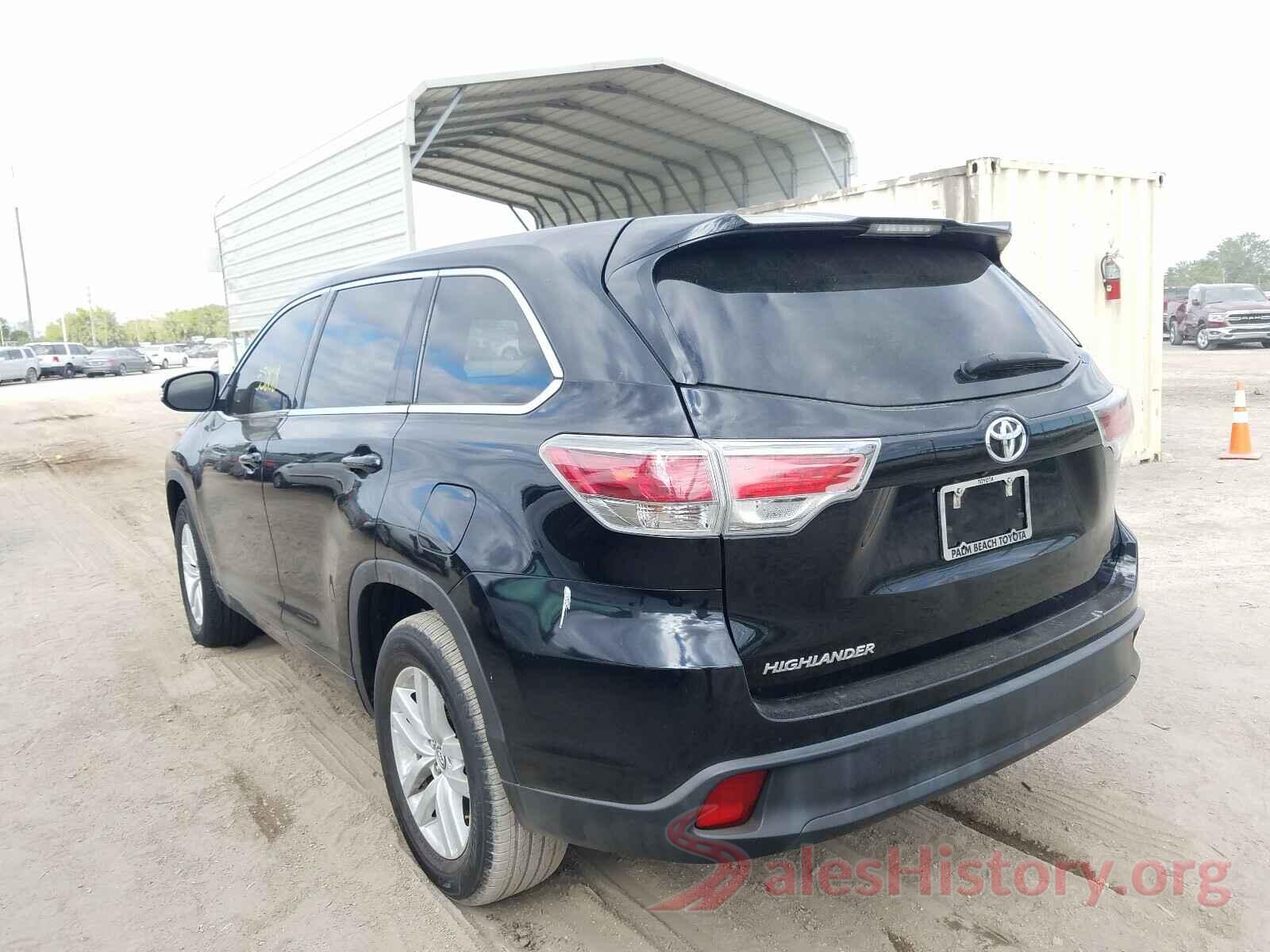 5TDZARFH1GS019699 2016 TOYOTA HIGHLANDER