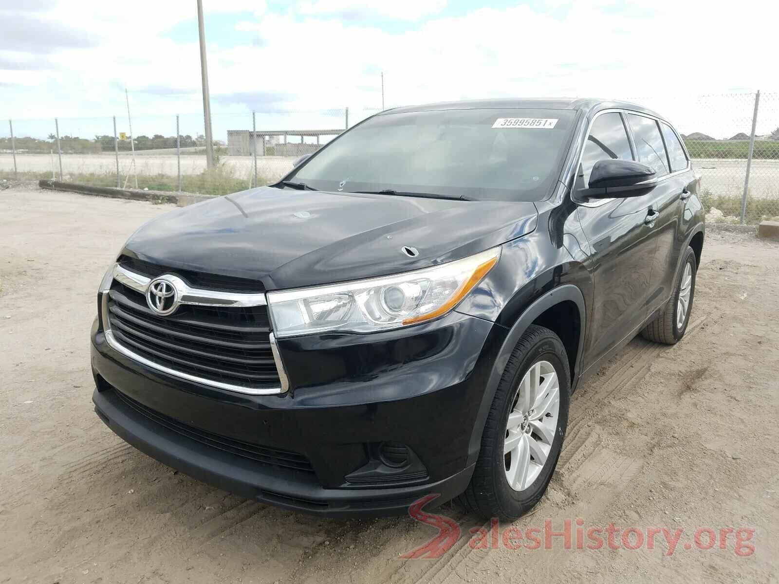 5TDZARFH1GS019699 2016 TOYOTA HIGHLANDER