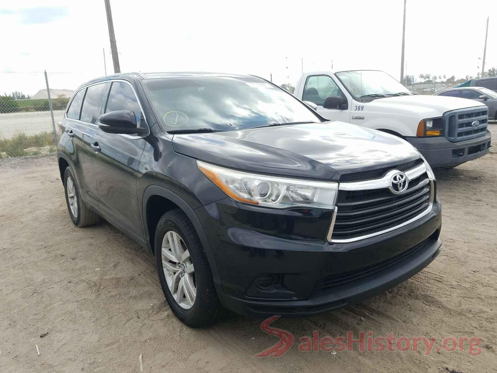 5TDZARFH1GS019699 2016 TOYOTA HIGHLANDER