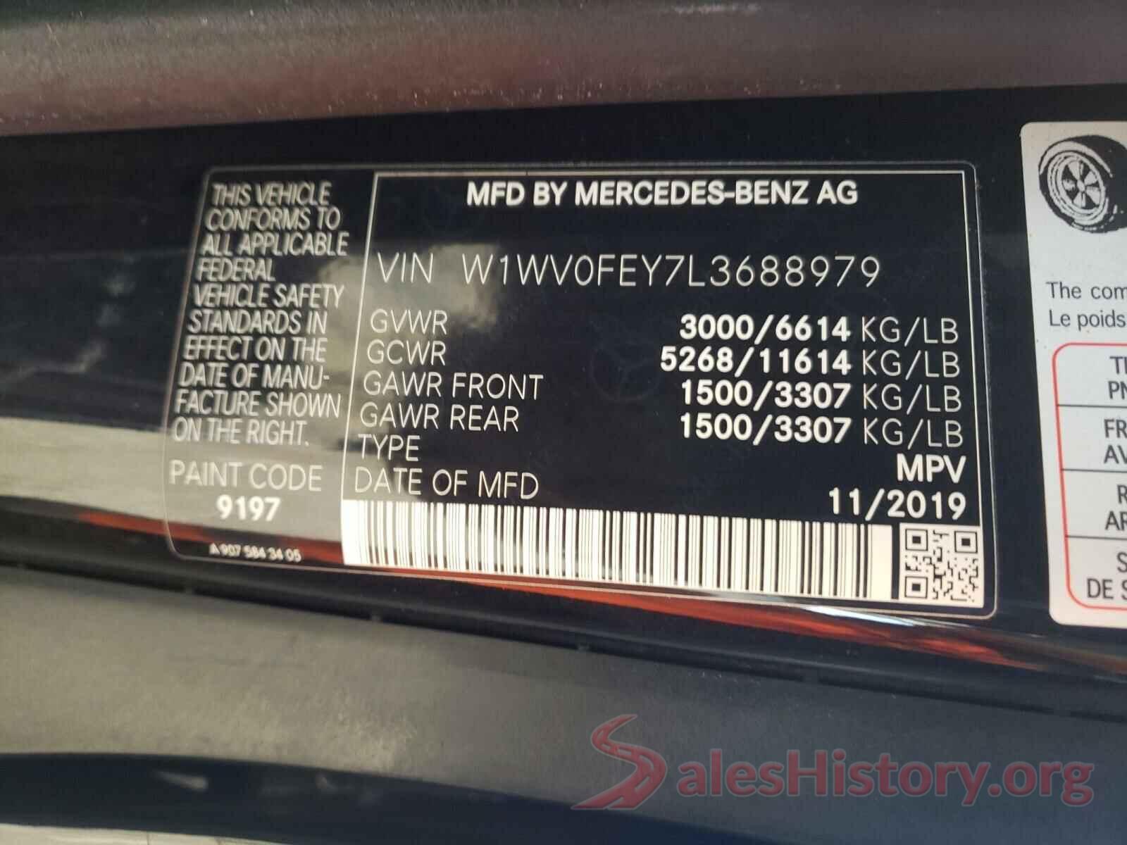 W1WV0FEY7L3688979 2020 MERCEDES-BENZ ALL OTHER