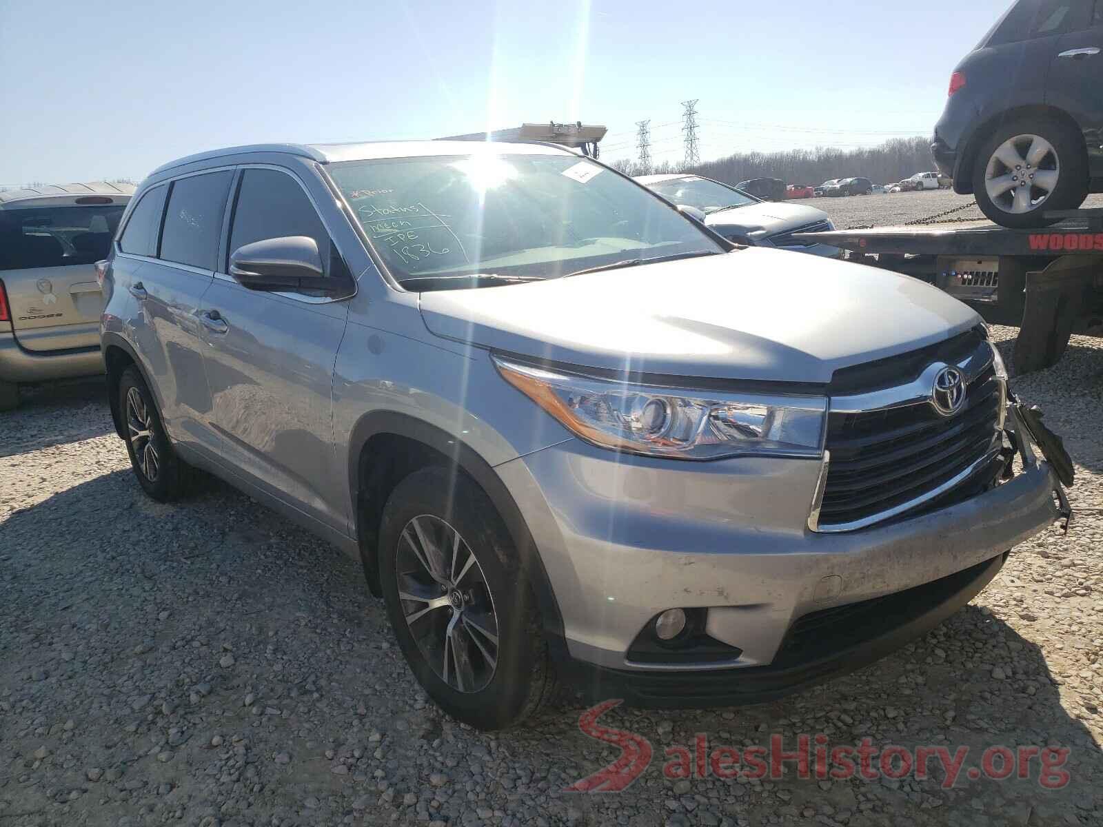 5TDJKRFH4GS501691 2016 TOYOTA HIGHLANDER