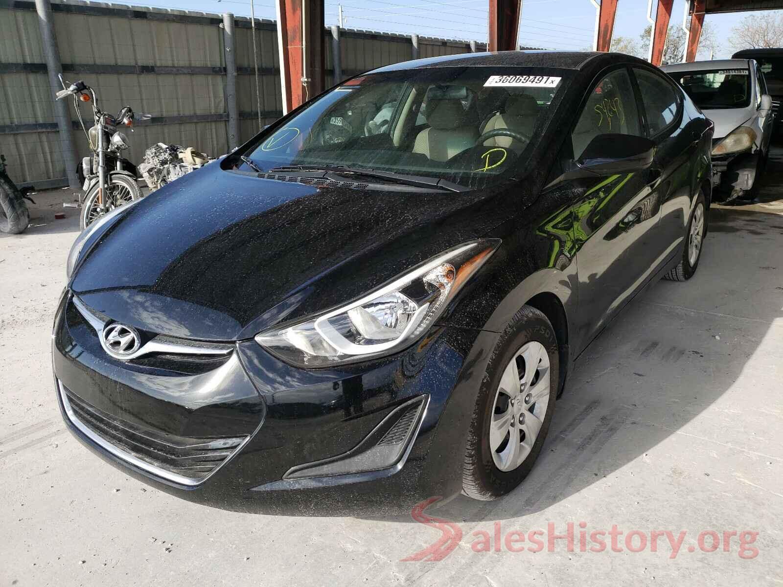 5NPDH4AE9GH722026 2016 HYUNDAI ELANTRA