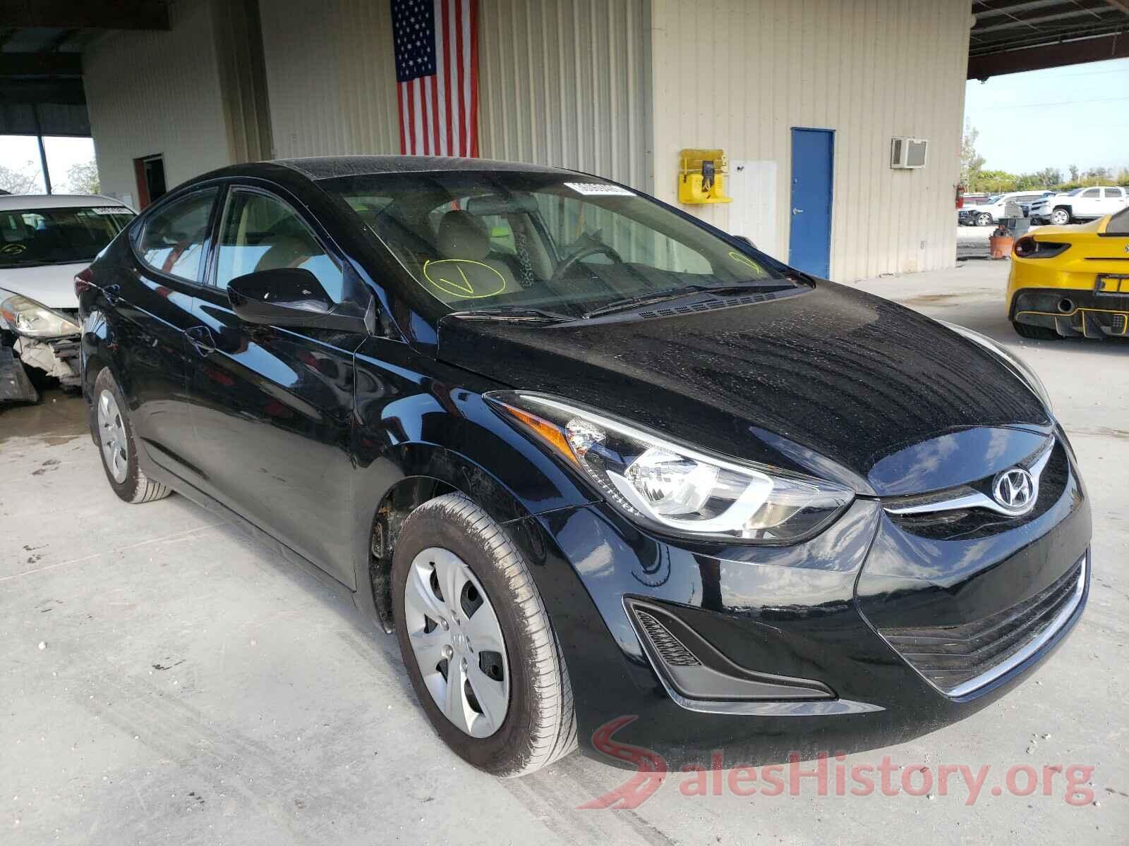 5NPDH4AE9GH722026 2016 HYUNDAI ELANTRA