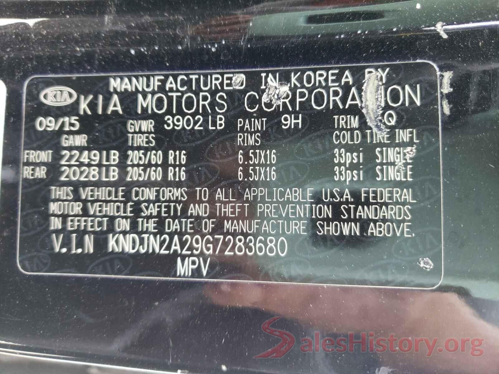 KNDJN2A29G7283680 2016 KIA SOUL