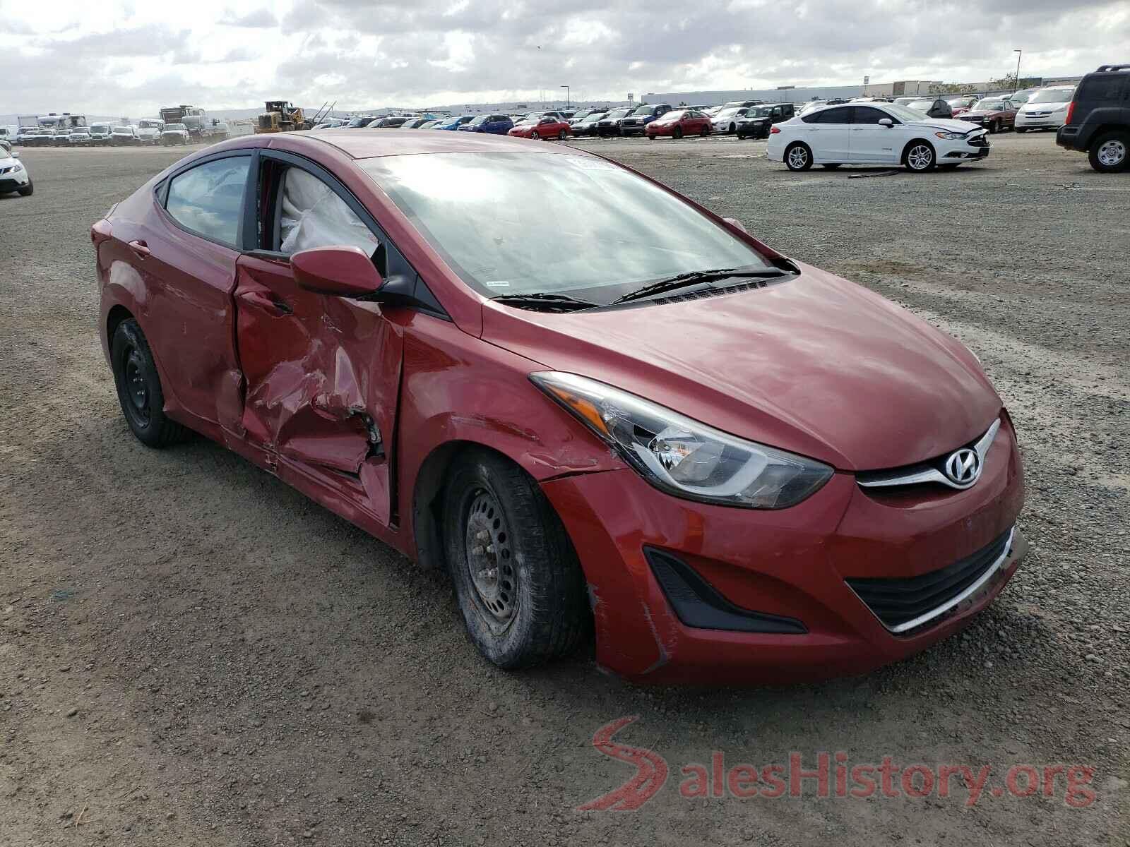 5NPDH4AE8GH716623 2016 HYUNDAI ELANTRA