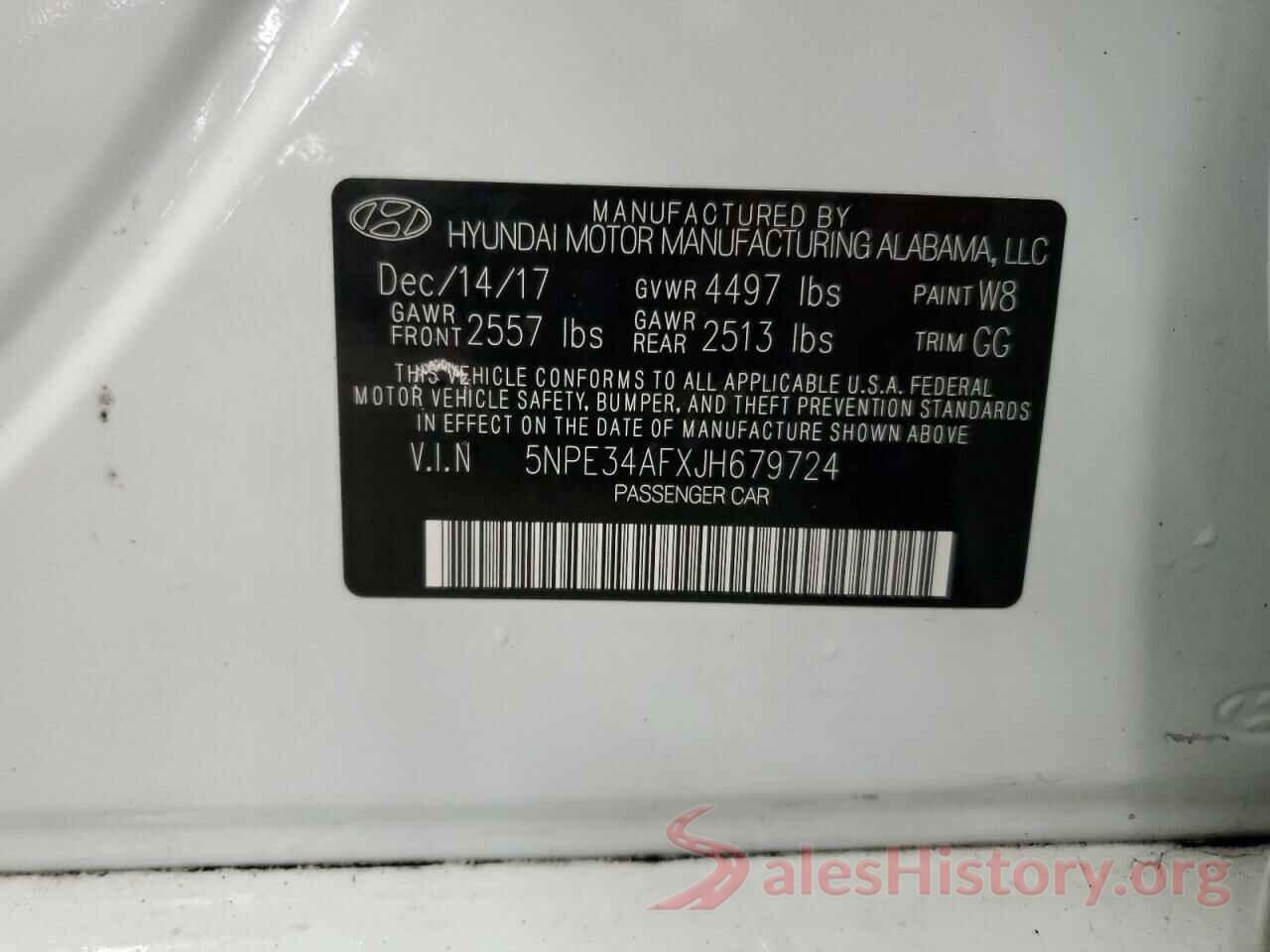 5NPE34AFXJH679724 2018 HYUNDAI SONATA