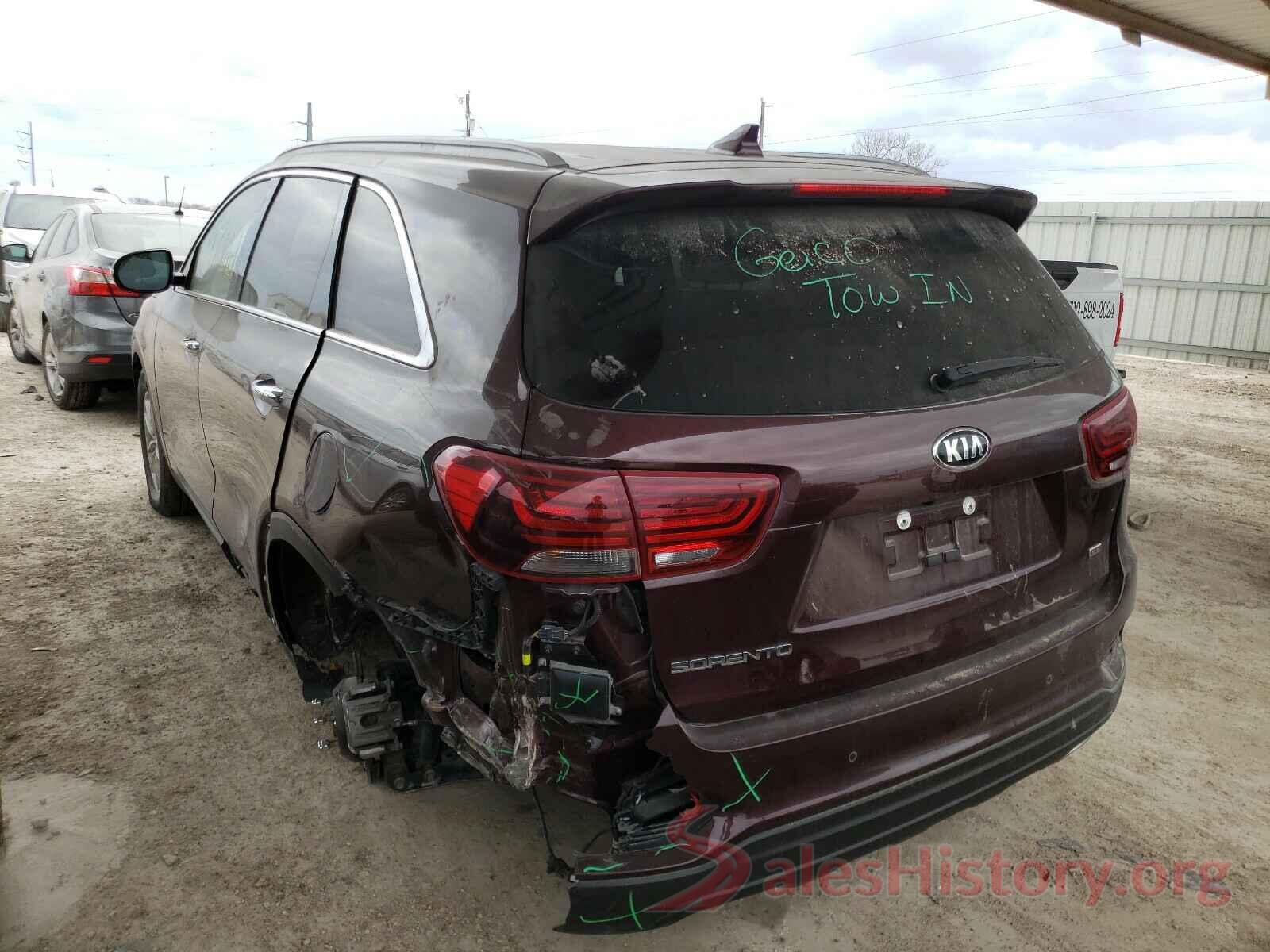 5XYPG4A39KG596989 2019 KIA SORENTO