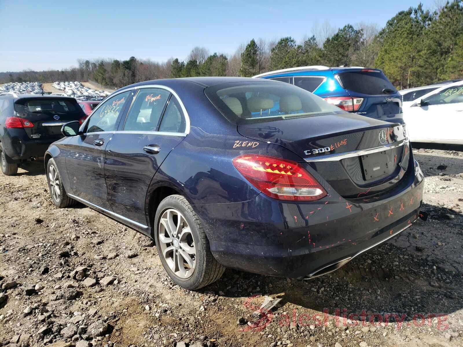 55SWF4KB4GU111384 2016 MERCEDES-BENZ C CLASS