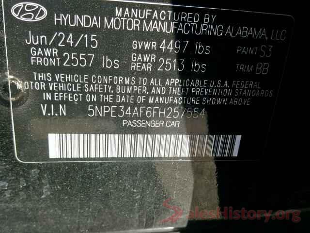 5NPE34AF6FH257554 2015 HYUNDAI SONATA