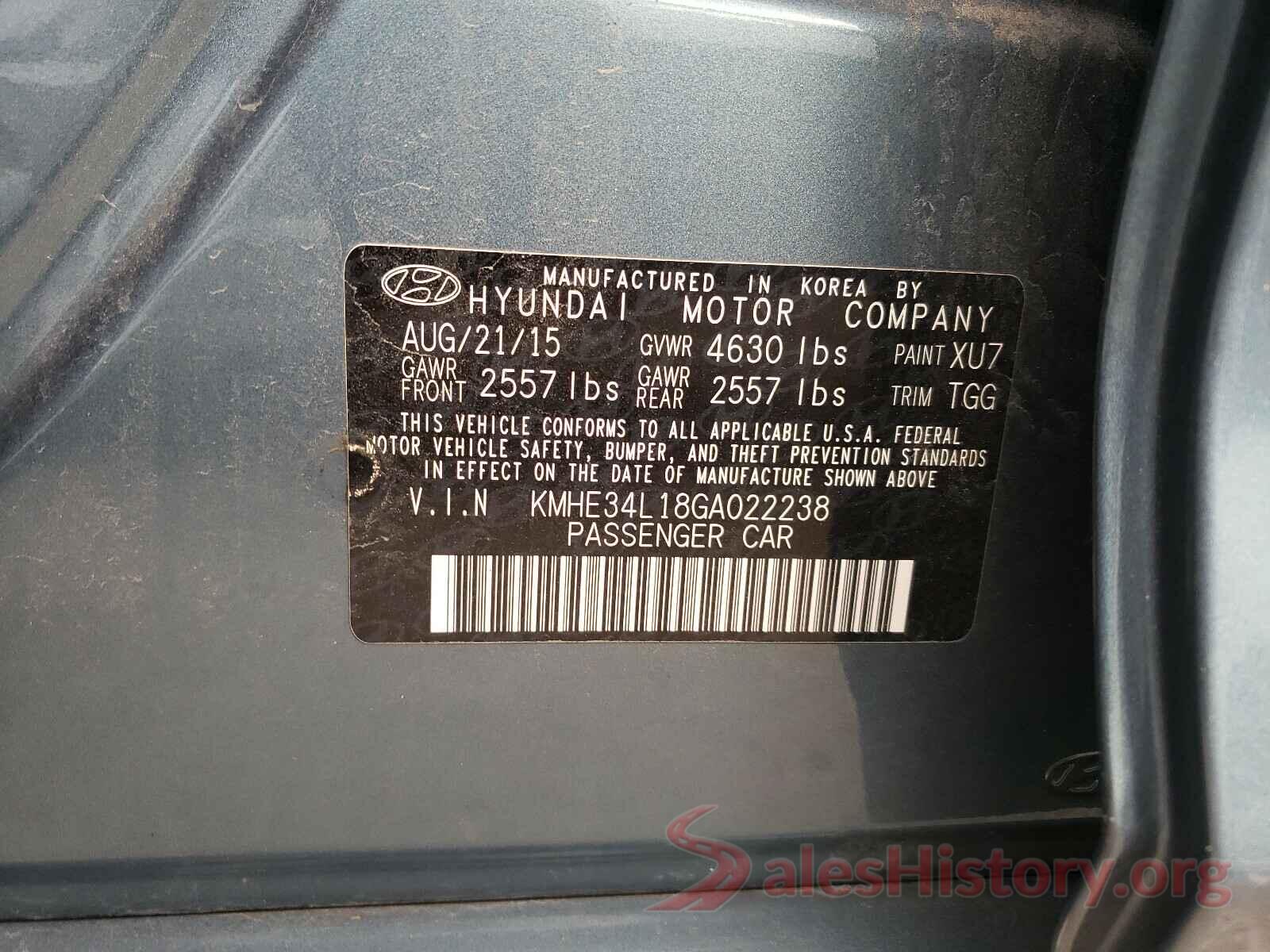 KMHE34L18GA022238 2016 HYUNDAI SONATA