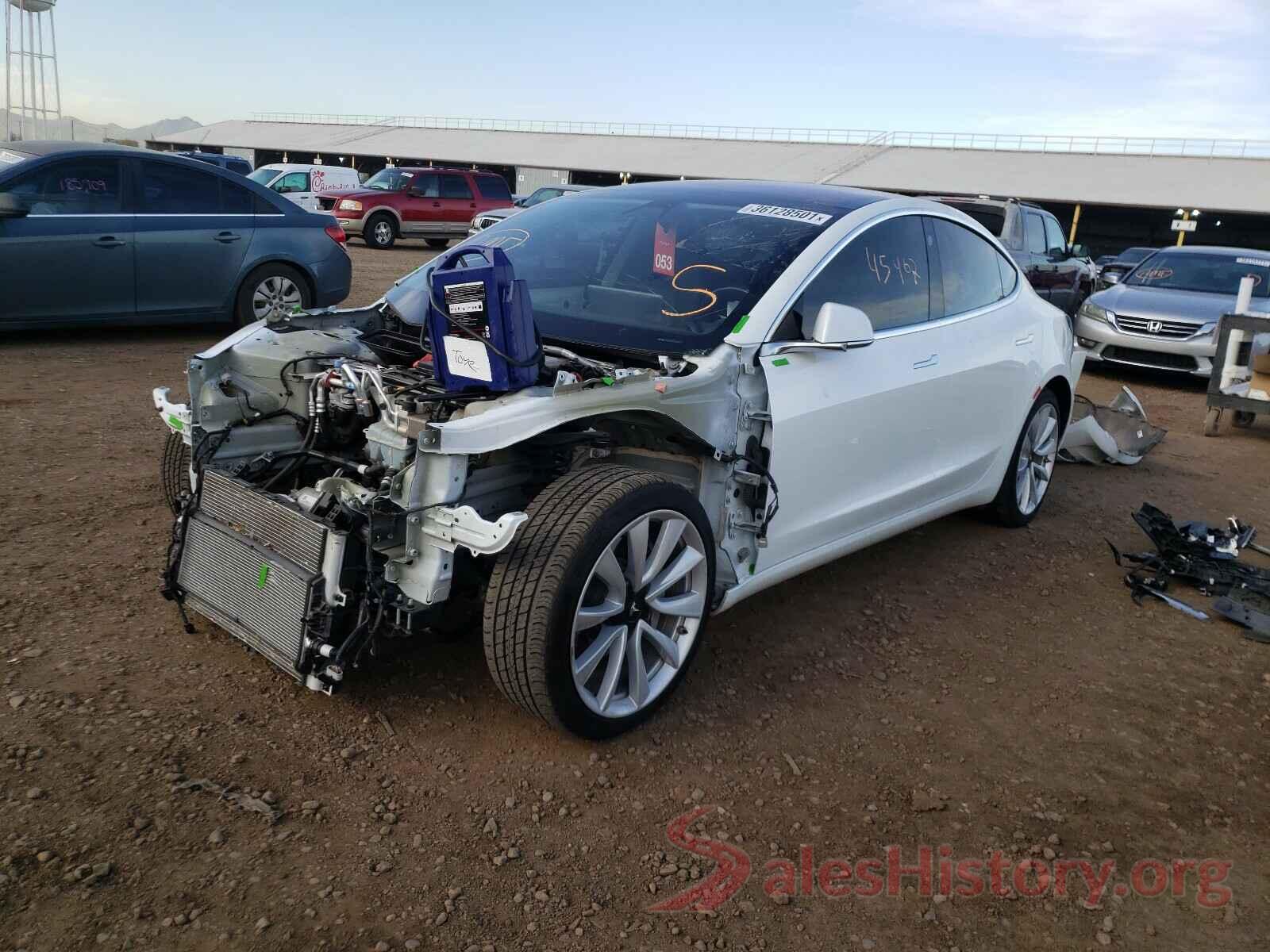 5YJ3E1EA7JF015863 2018 TESLA MODEL 3