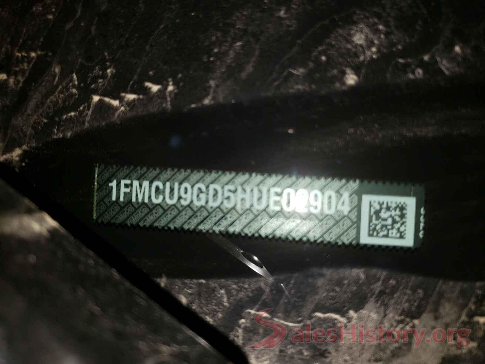 1FMCU9GD5HUE02904 2017 FORD ESCAPE