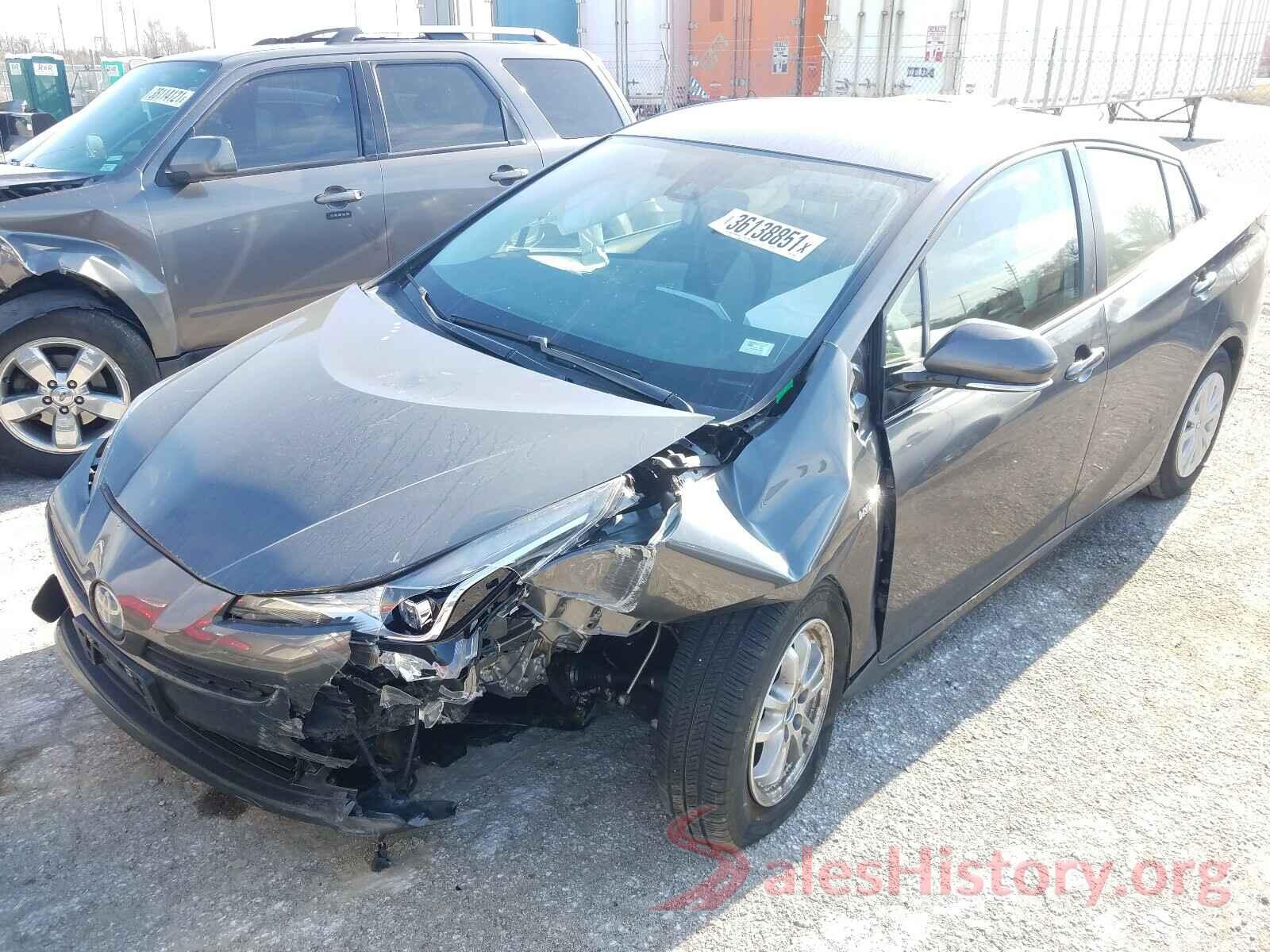 JTDKARFU8K3100885 2019 TOYOTA PRIUS