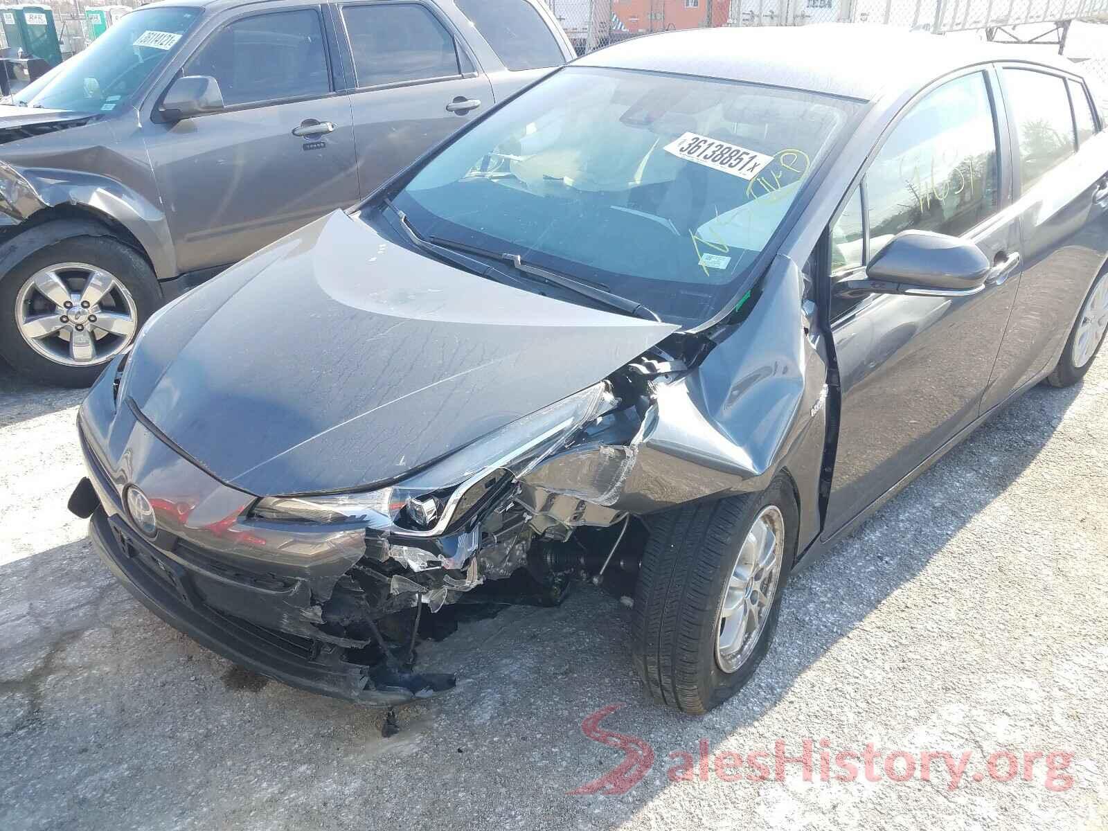 JTDKARFU8K3100885 2019 TOYOTA PRIUS