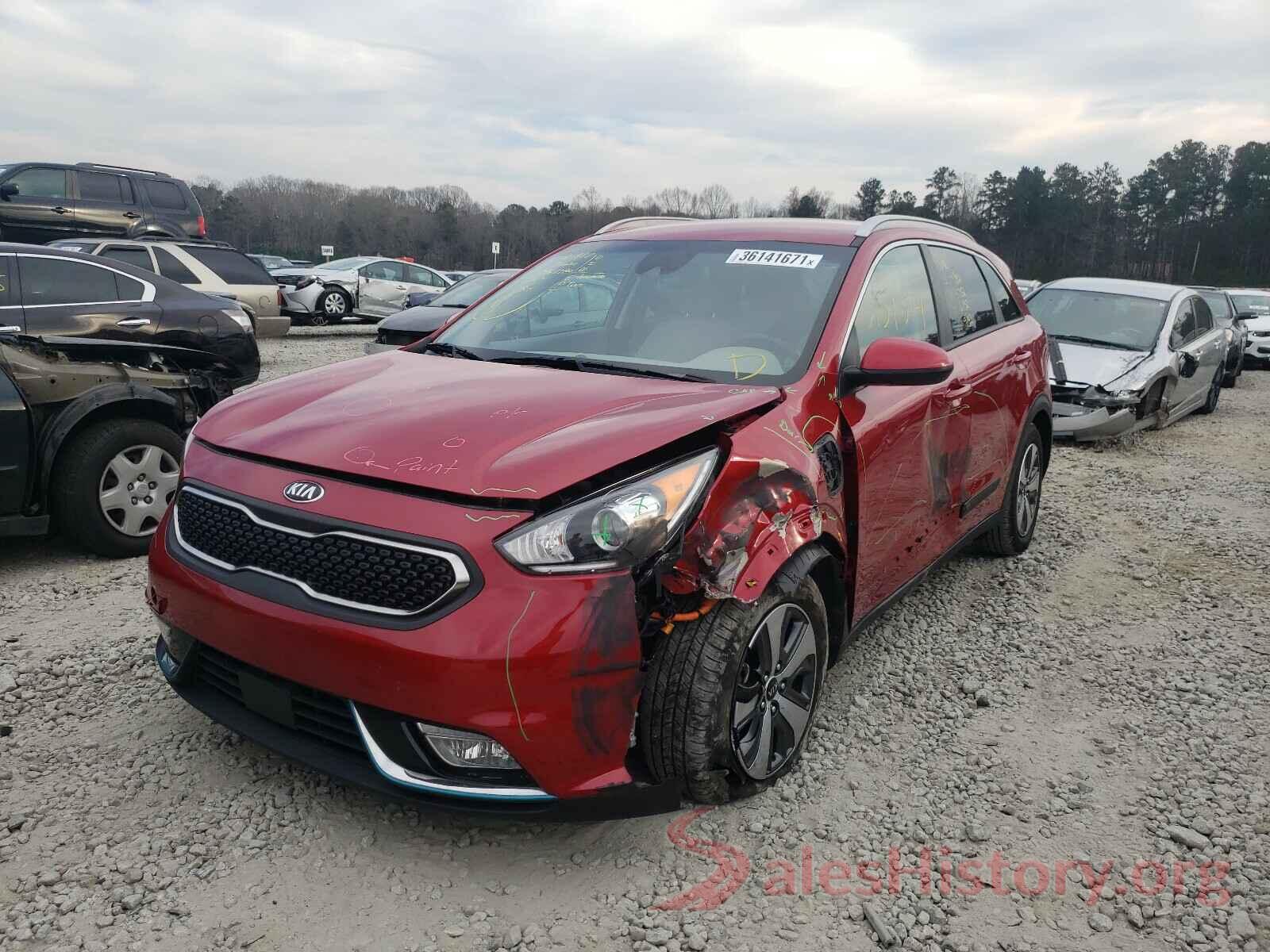 KNDCM3LDXK5353580 2019 KIA NIRO