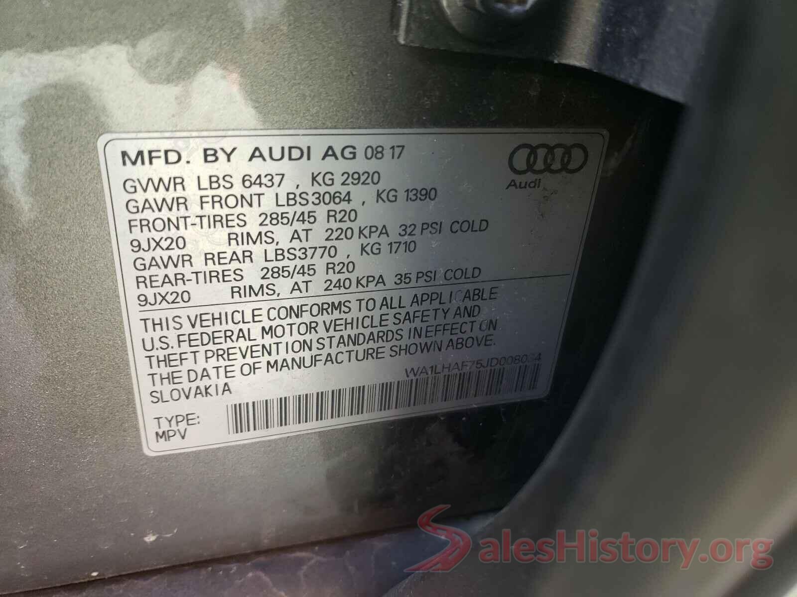 WA1LHAF75JD008034 2018 AUDI Q7