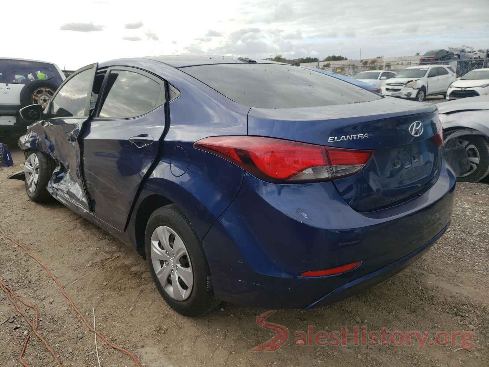 5NPDH4AE4GH701083 2016 HYUNDAI ELANTRA