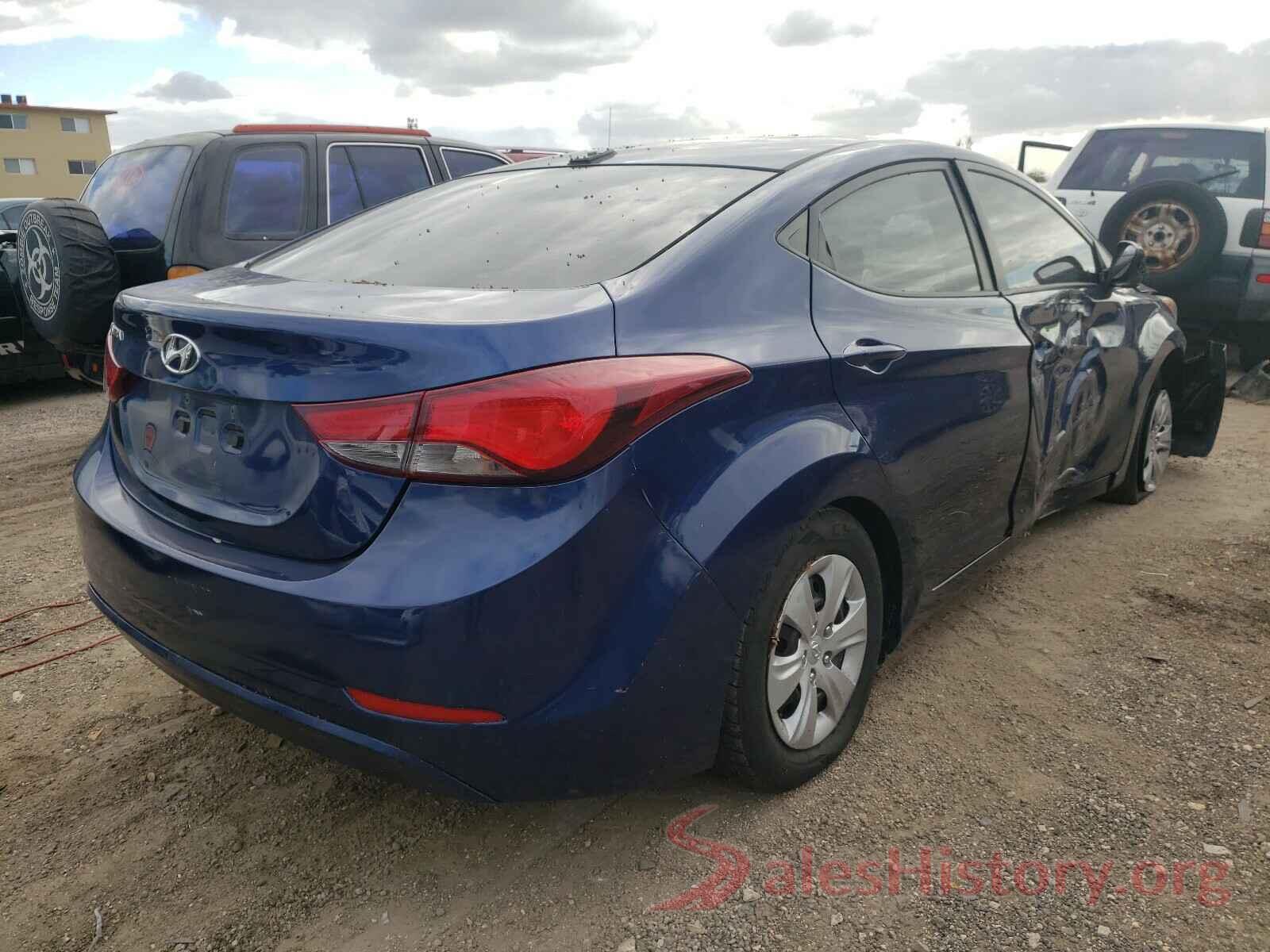 5NPDH4AE4GH701083 2016 HYUNDAI ELANTRA